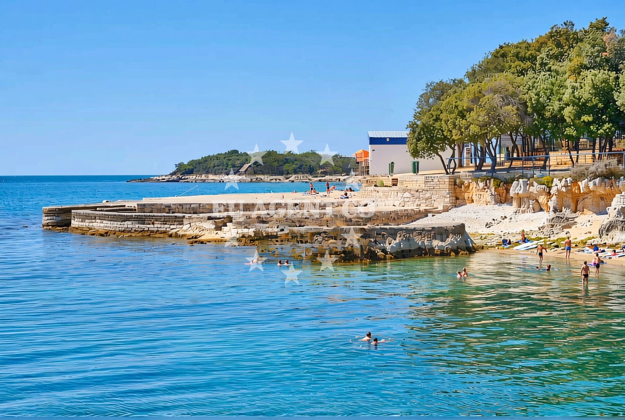 Additional view of Frnazina beach in Grgeti 1A, Funtana