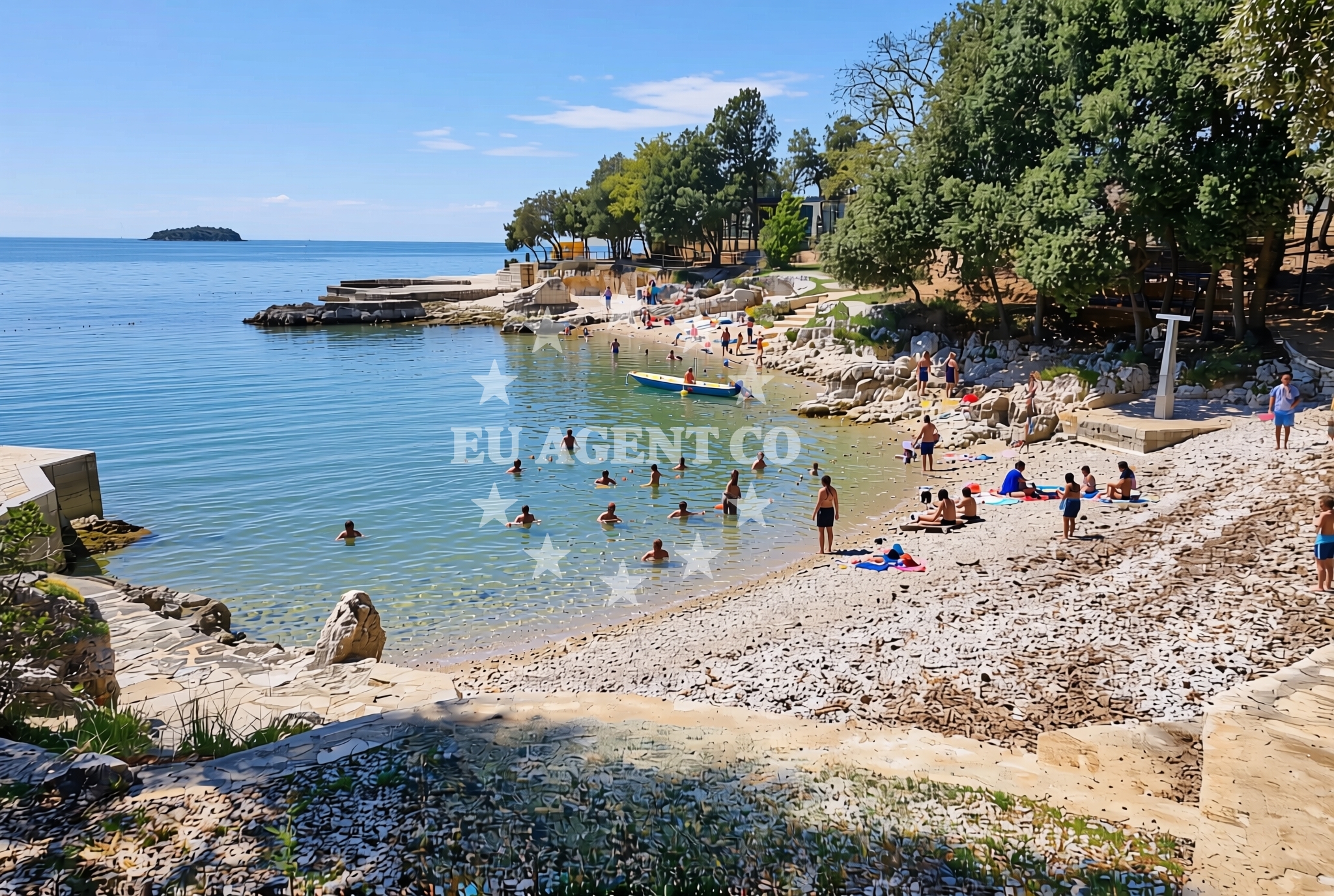 Additional view of Frnazina beach in Grgeti 1A, Funtana
