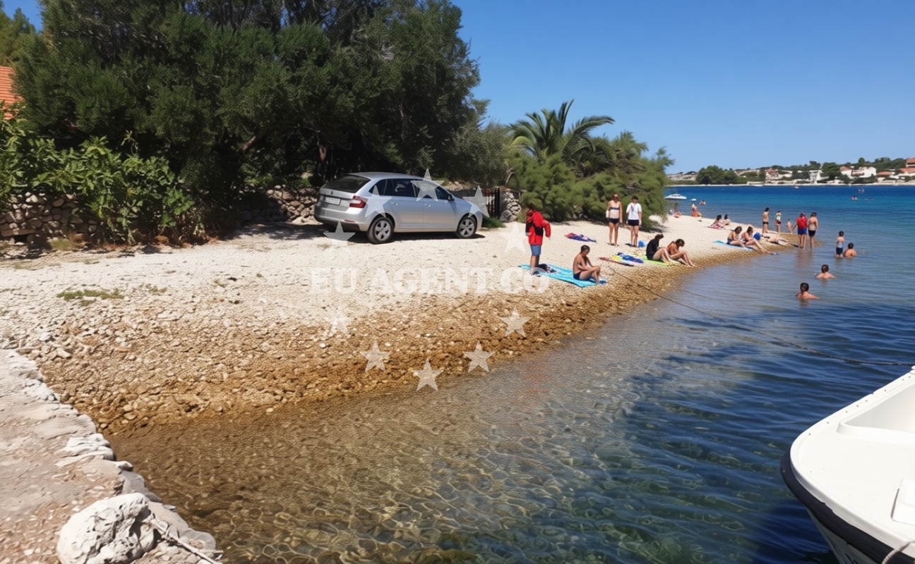 Sea and coastal view of Fuza beach in Gradina bb, Vela Luka