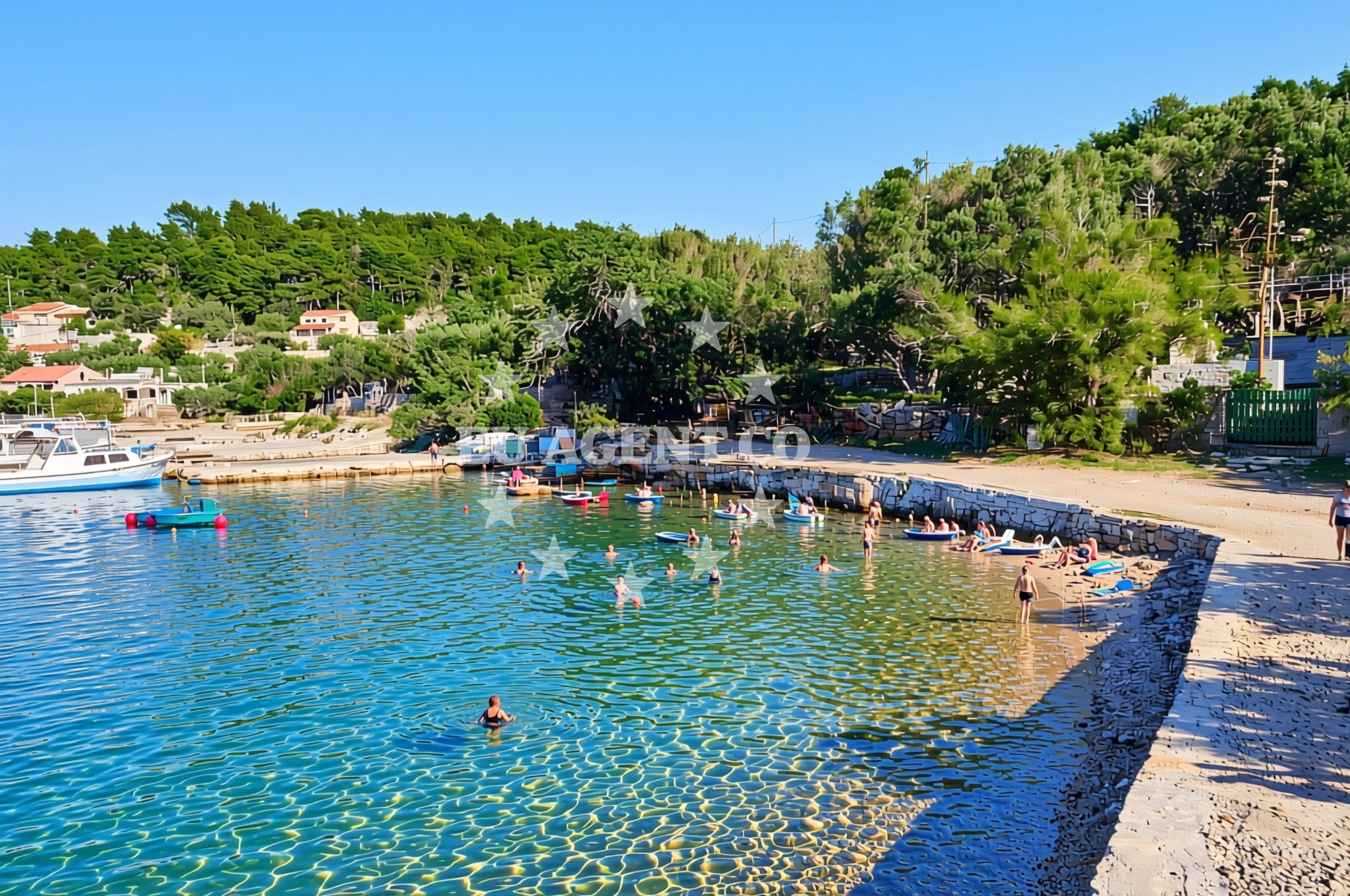 Additional view of Fuza beach in Gradina bb, Vela Luka