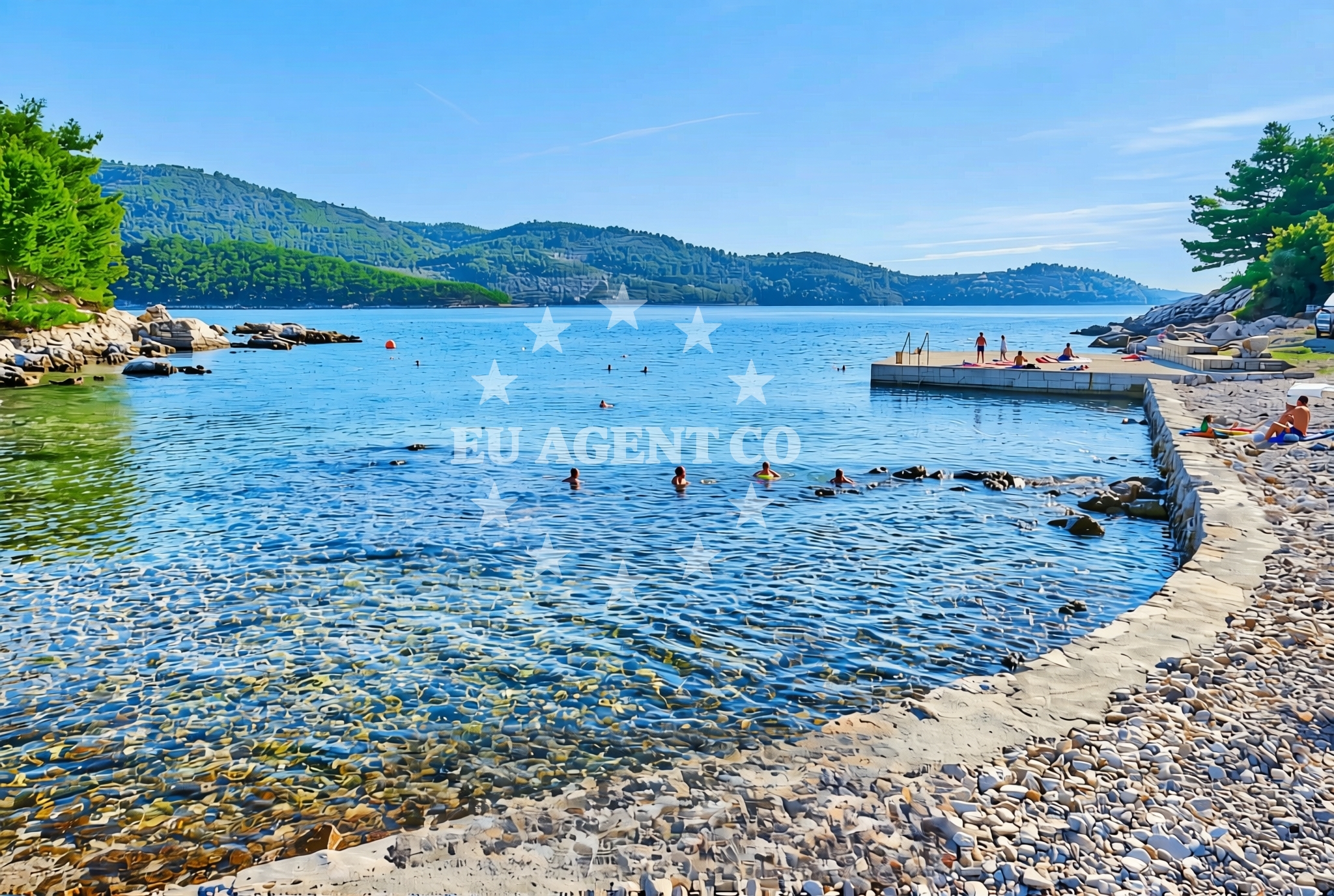 Additional view of Fuza beach in Gradina bb, Vela Luka