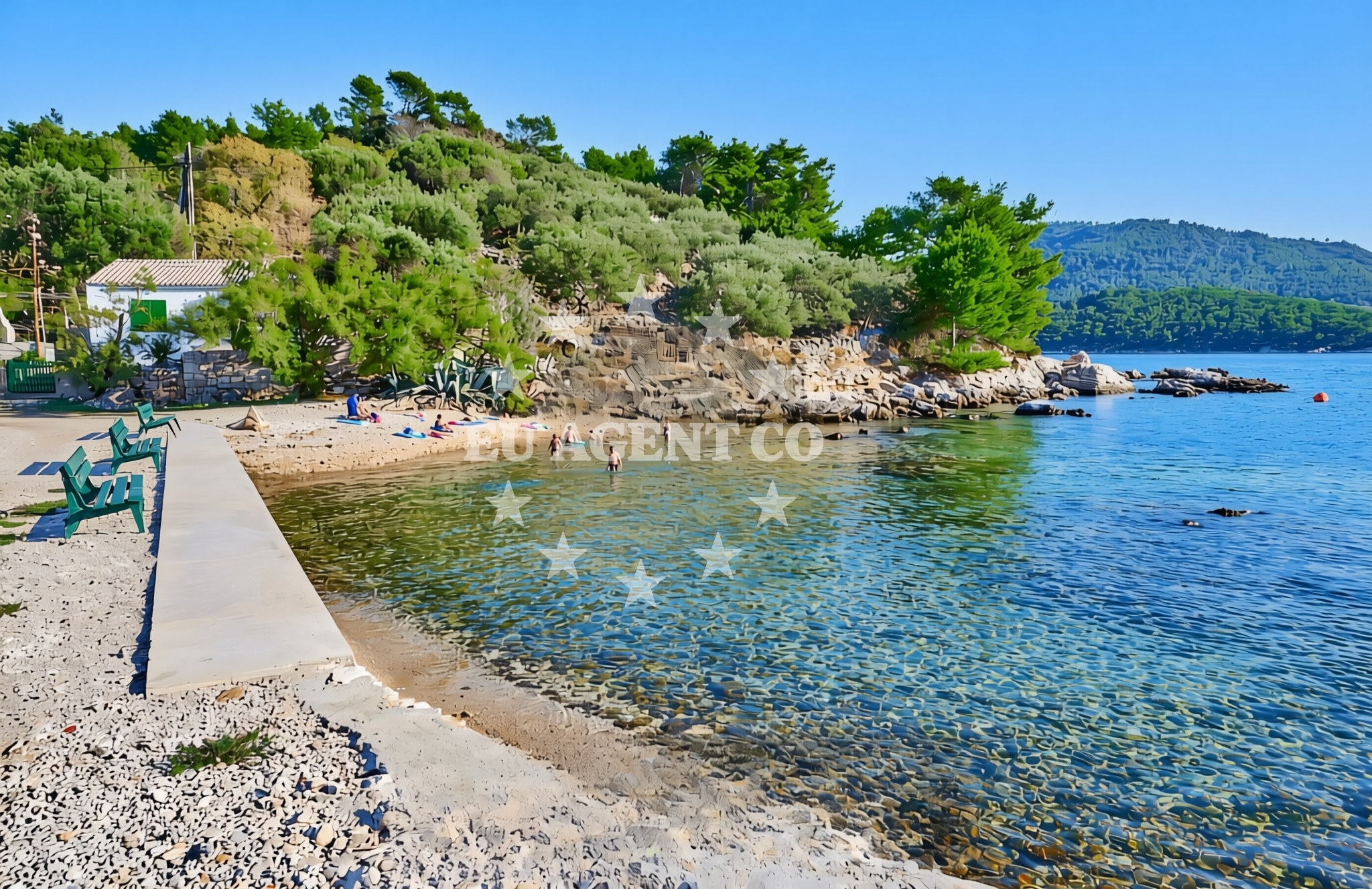 Additional view of Fuza beach in Gradina bb, Vela Luka