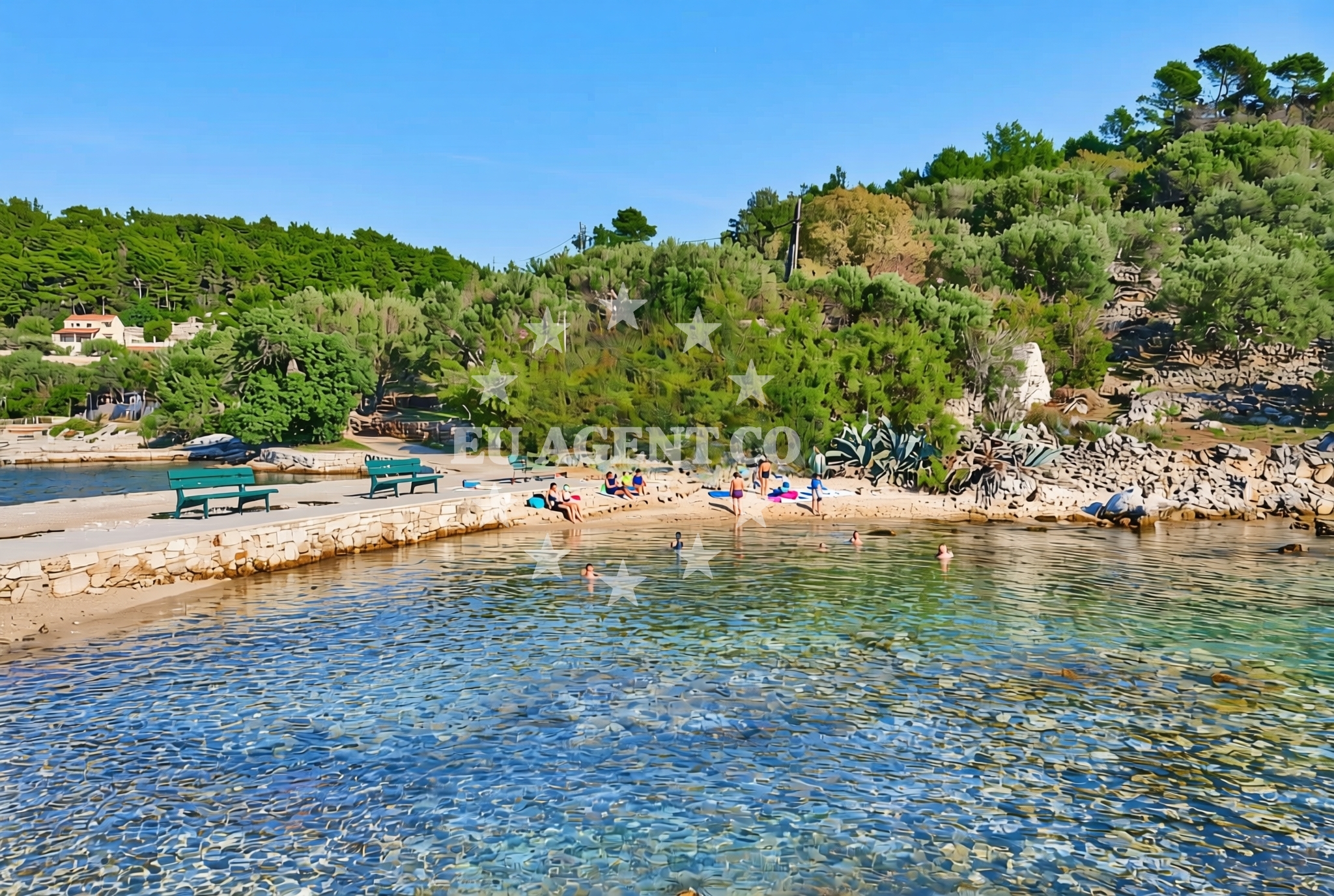 Additional view of Fuza beach in Gradina bb, Vela Luka