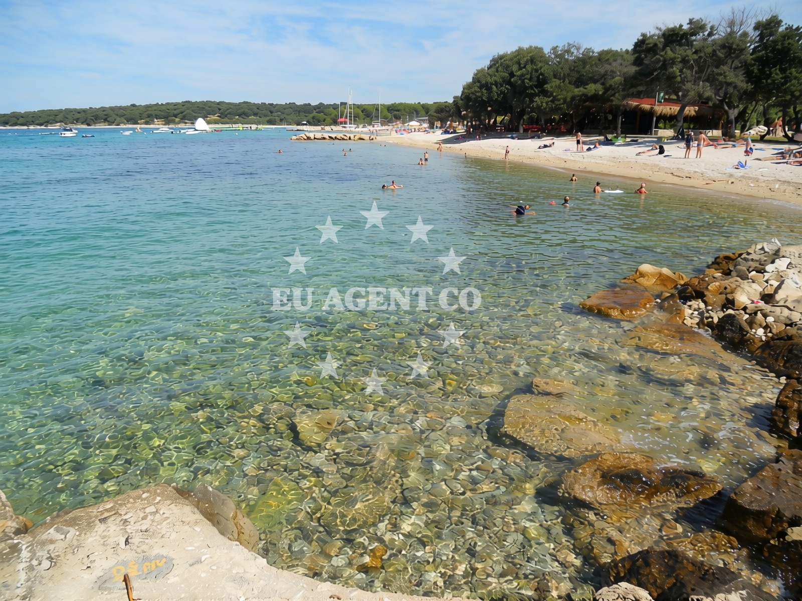 Beach facilities and surroundings at Gajac beach in Gajac A11, Gajac