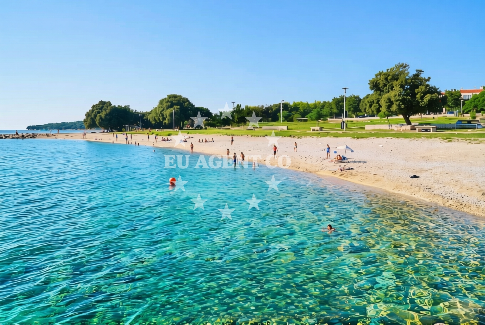 Overview of Gajac, Gajac (Pag) Beach in Gajac