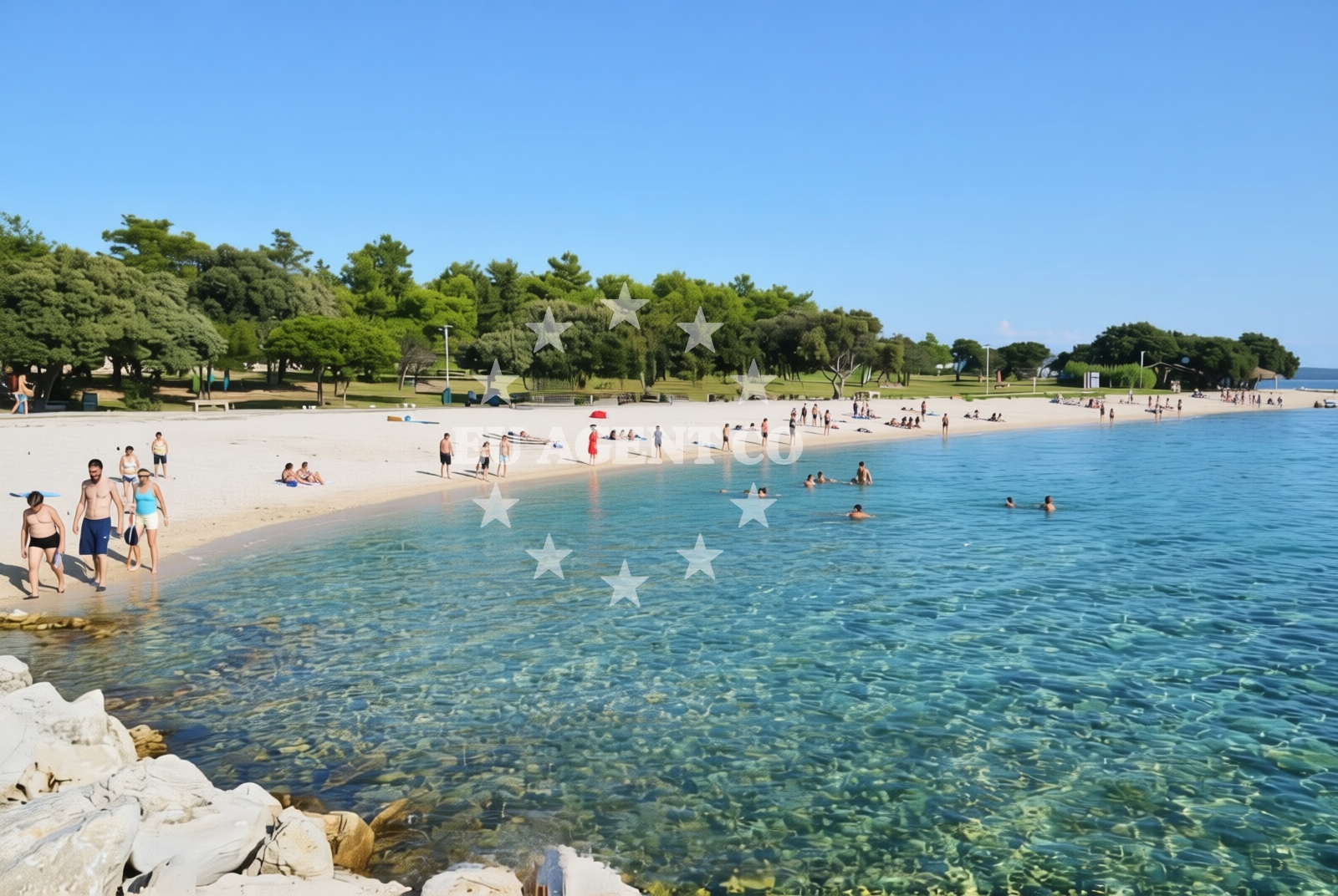 Additional view of Gajac, Gajac (Pag) Beach in Gajac
