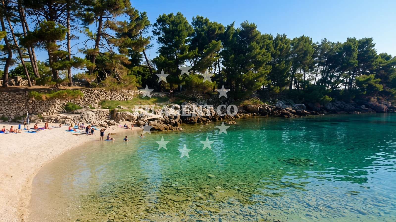 Additional view of Galboka beach in , Nerezine