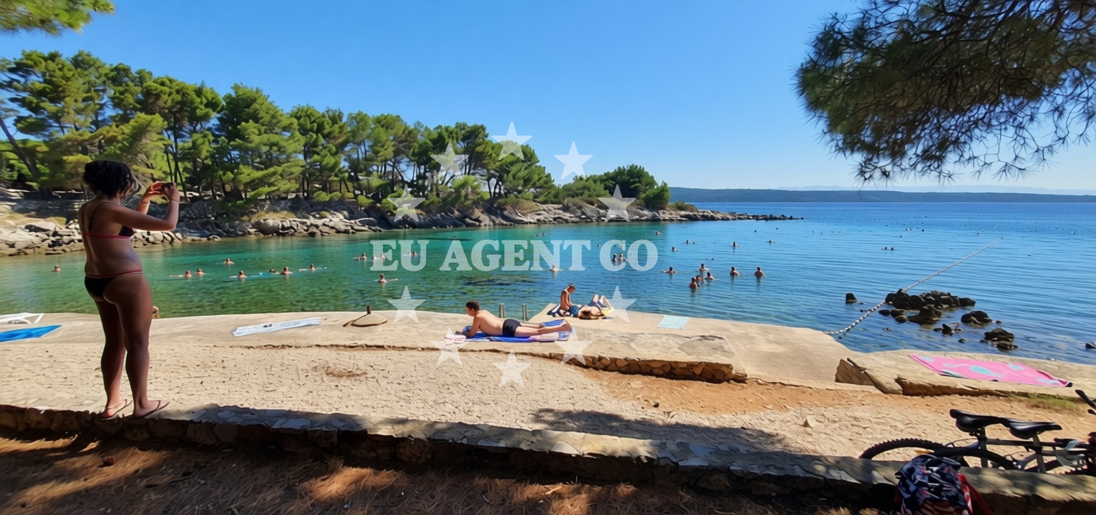Additional view of Galboka beach in , Nerezine