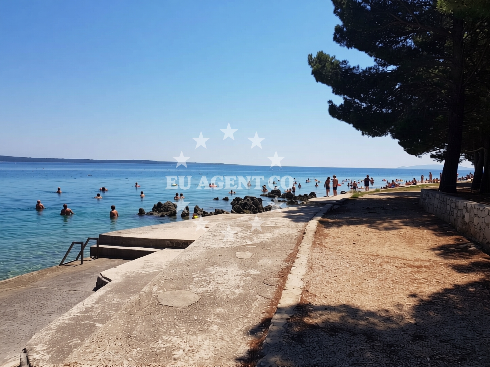 Additional view of Galboka beach in , Nerezine
