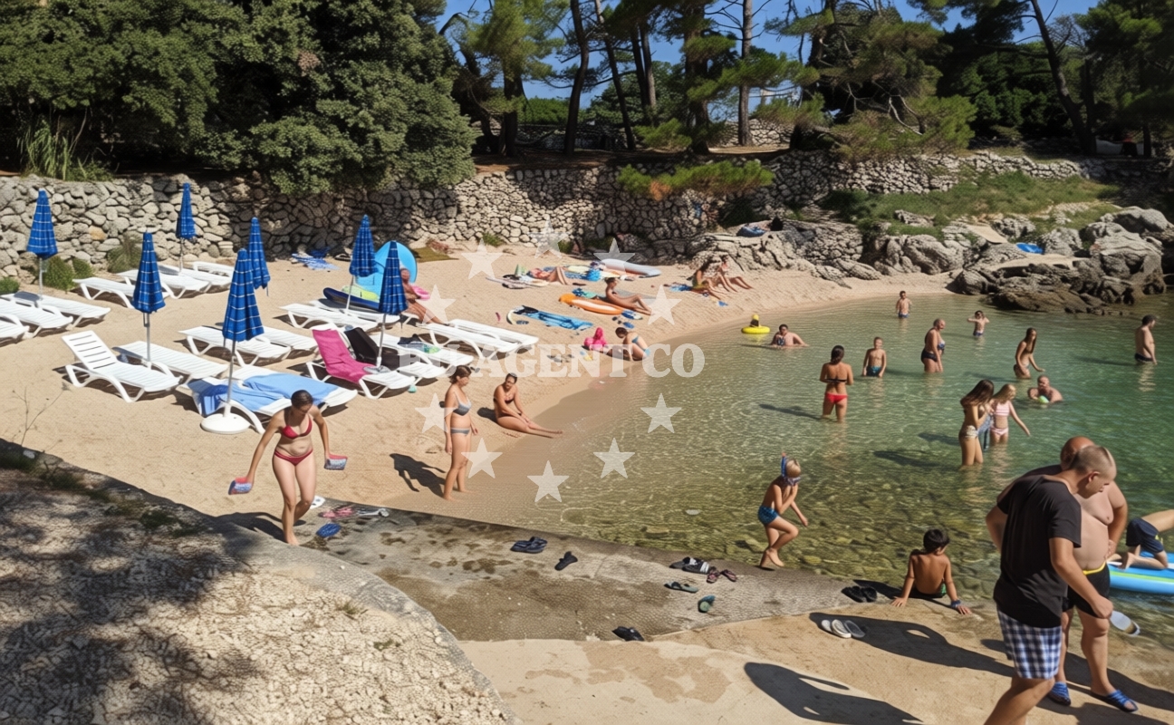 Additional view of Galboka beach in , Nerezine