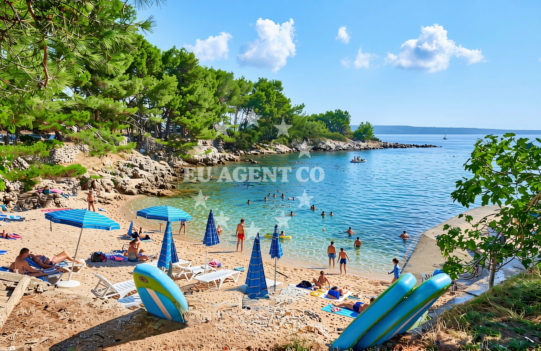 Additional view of Galboka beach in , Nerezine