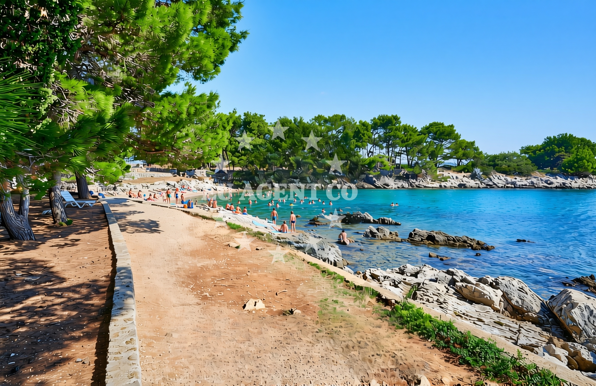 Additional view of Galboka beach in , Nerezine
