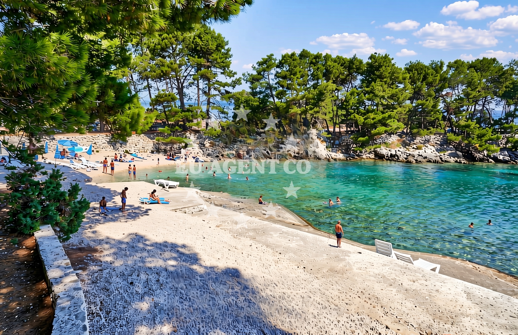 Additional view of Galboka beach in , Nerezine