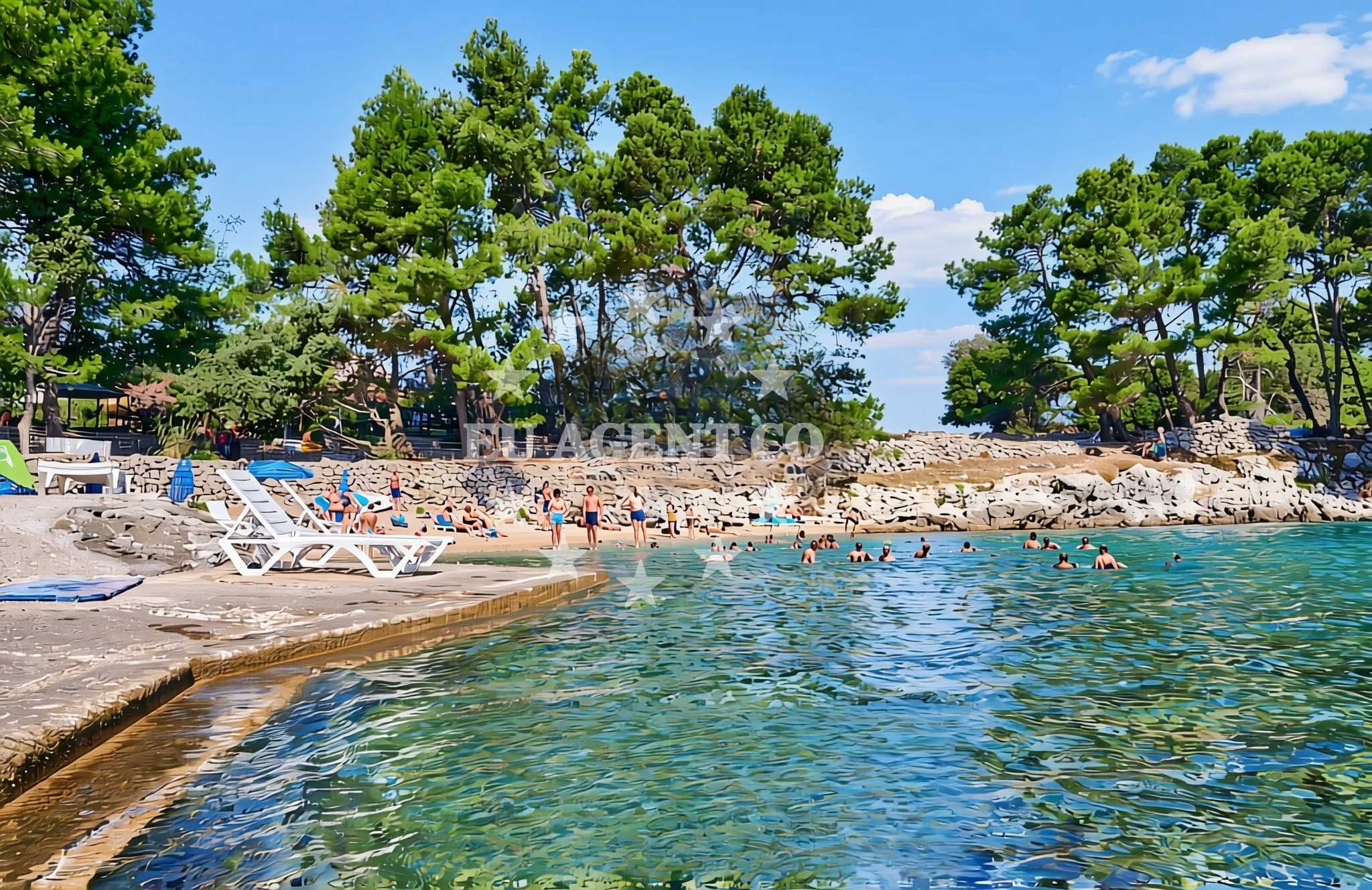 Additional view of Galboka beach in , Nerezine