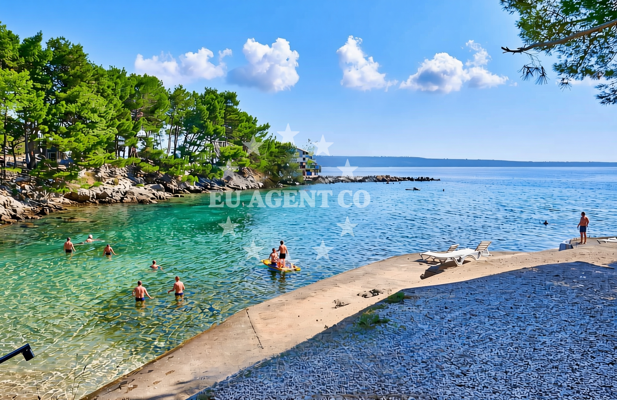 Additional view of Galboka beach in , Nerezine
