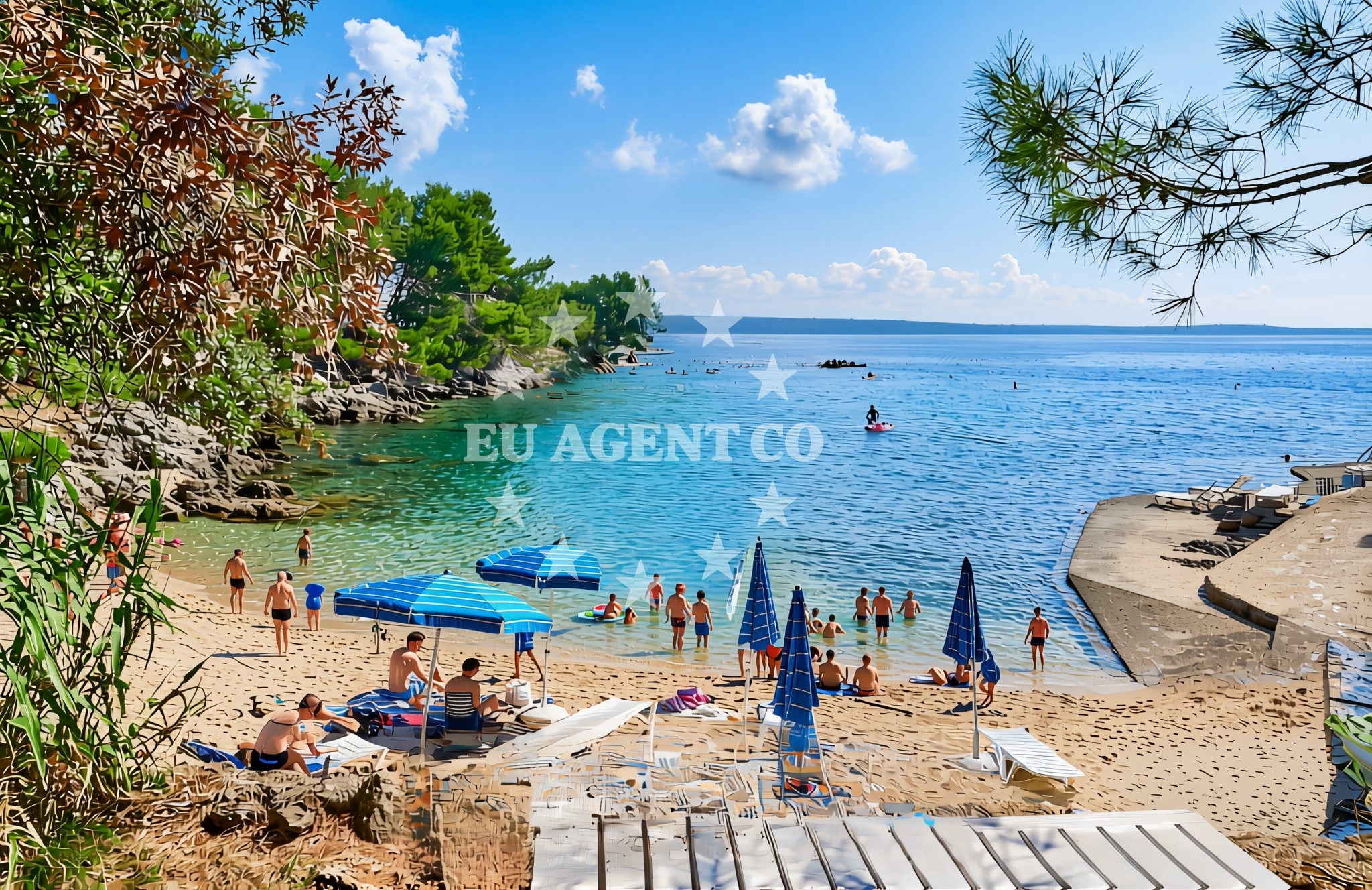 Additional view of Galboka beach in , Nerezine