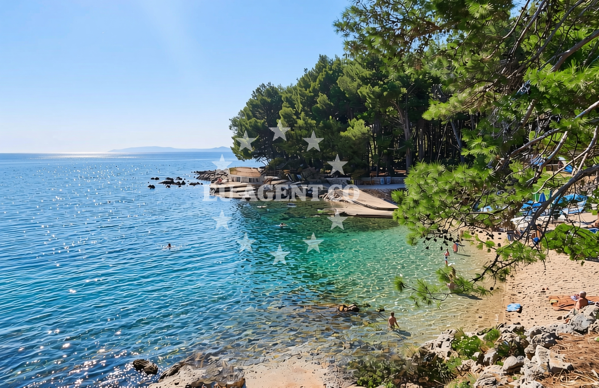 Additional view of Galboka beach in , Nerezine