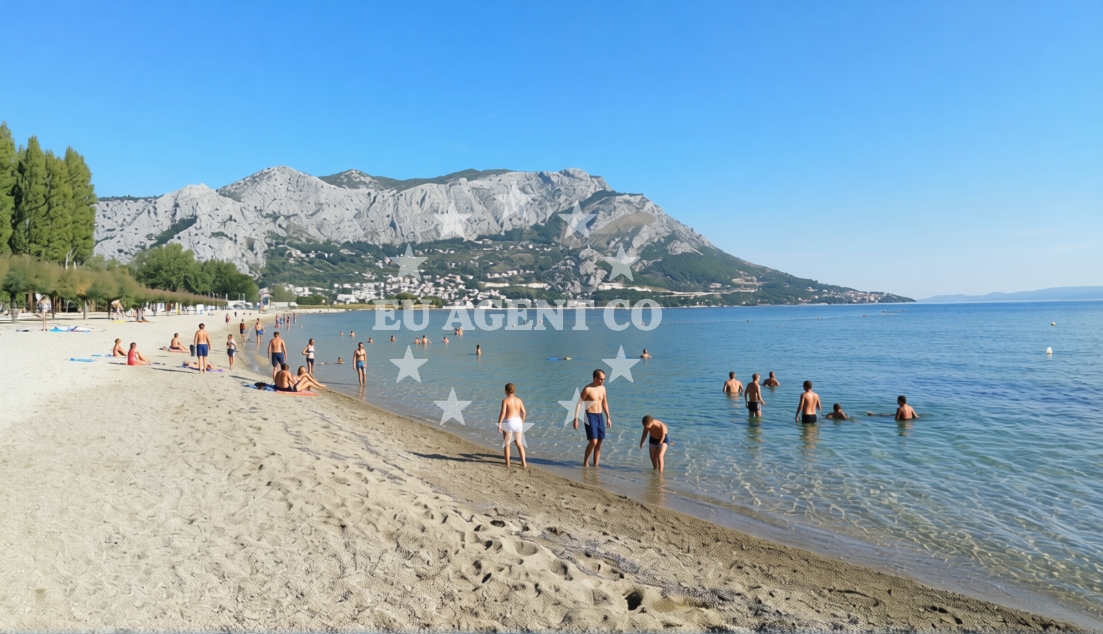 Sea and coastal view of Galeb beach in Put Stare Duće 5, Omiš