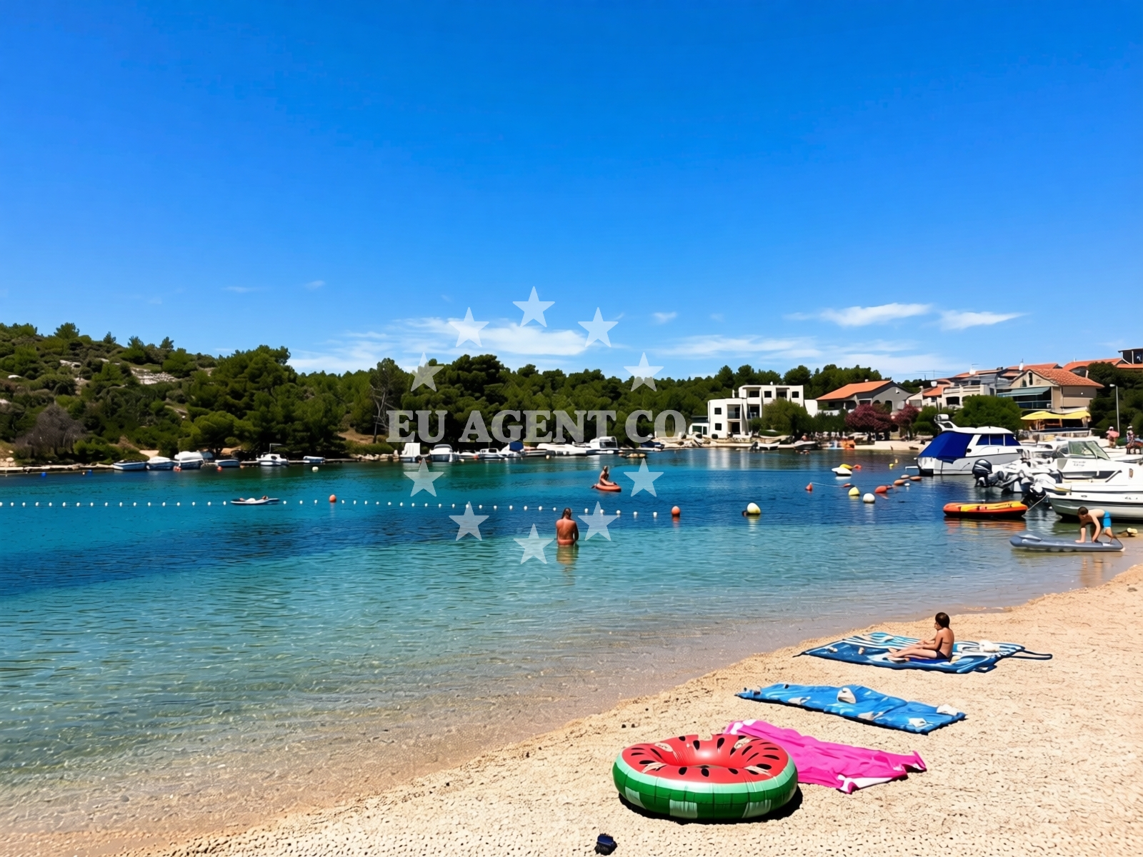 Overview of Galesnica beach in Donji Banovci 184, Grebaštica