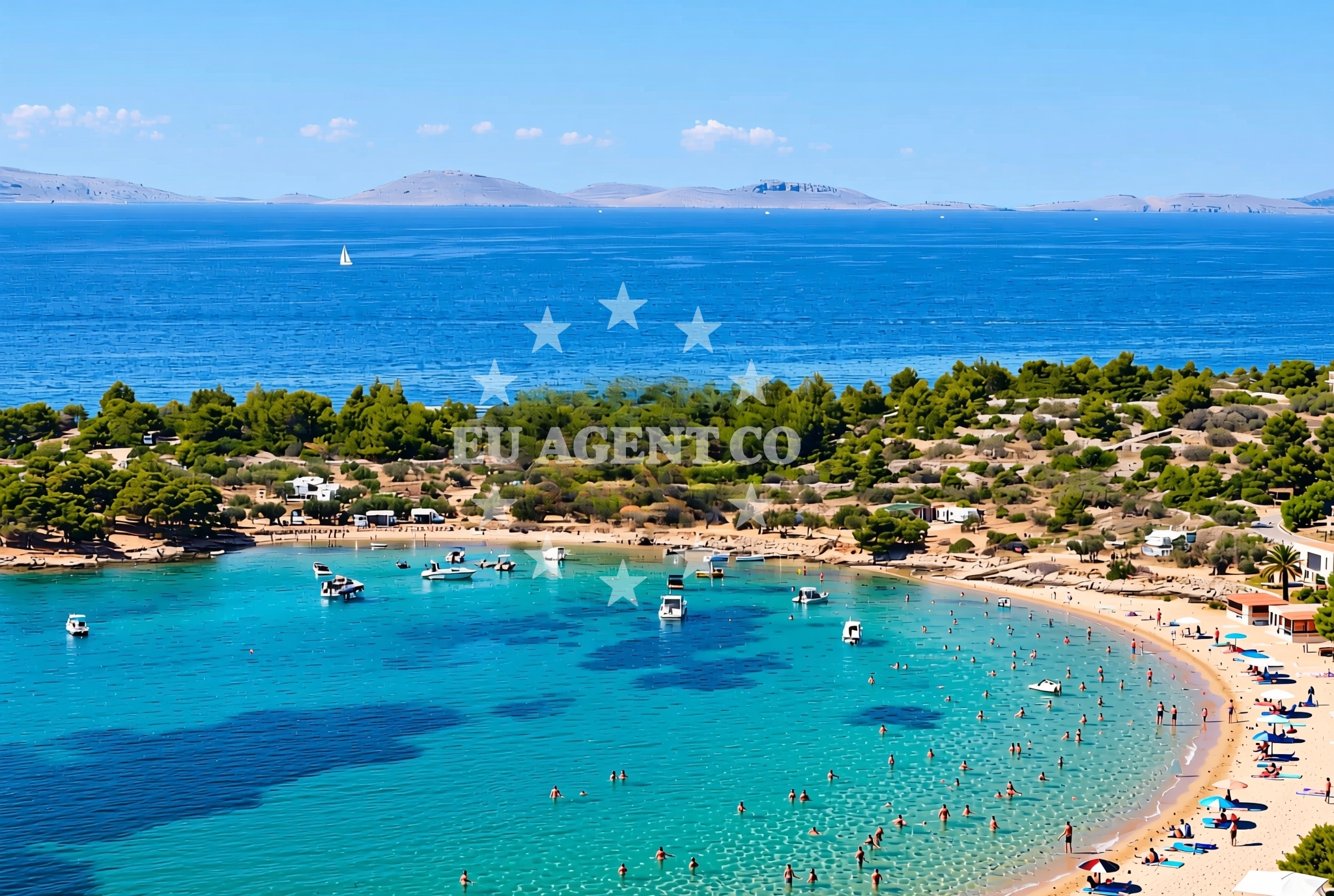 Additional view of Garbinada beach in Uvala Lovišća 1B, Jezera