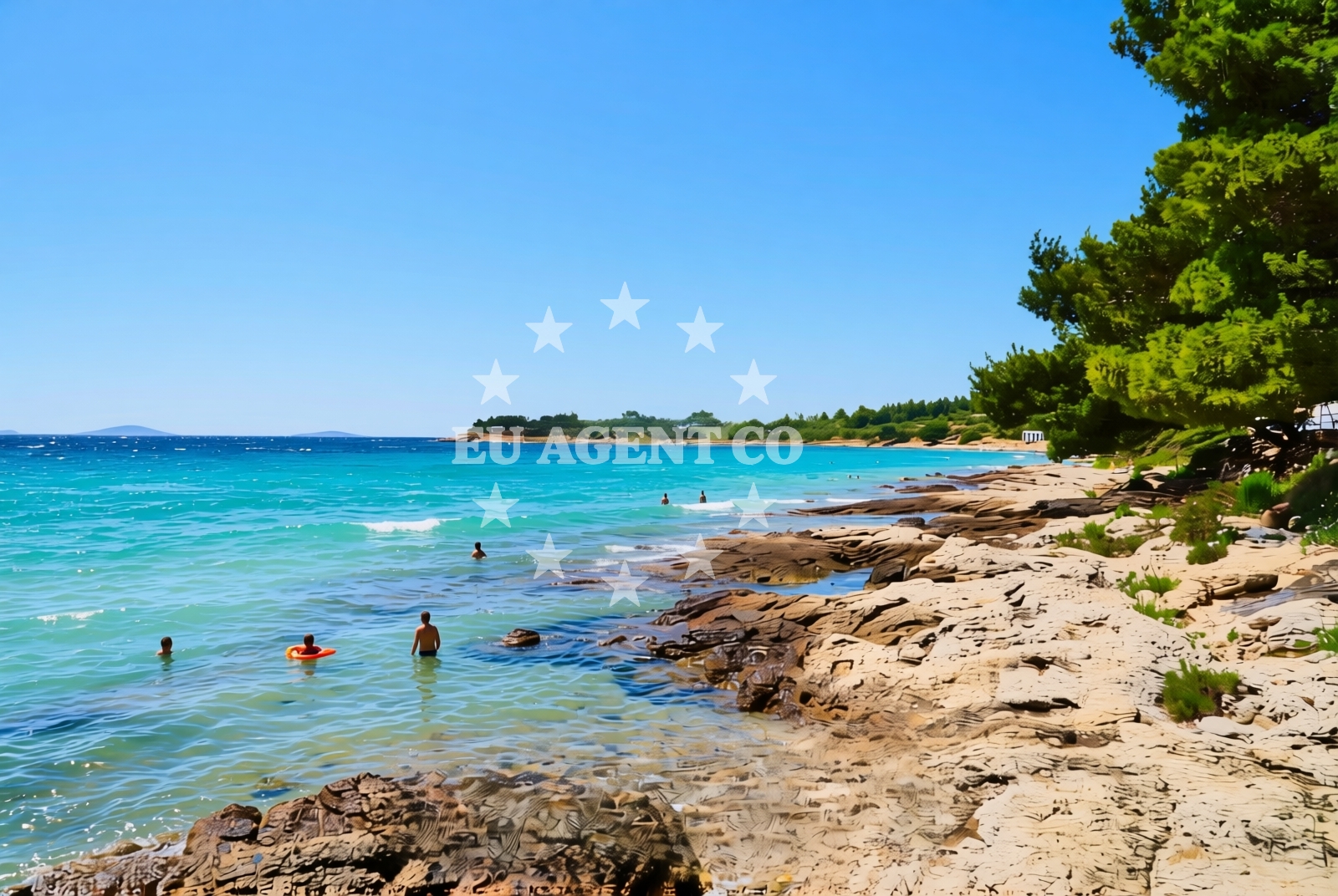 Additional view of Garbinada beach in Uvala Lovišća 1B, Jezera