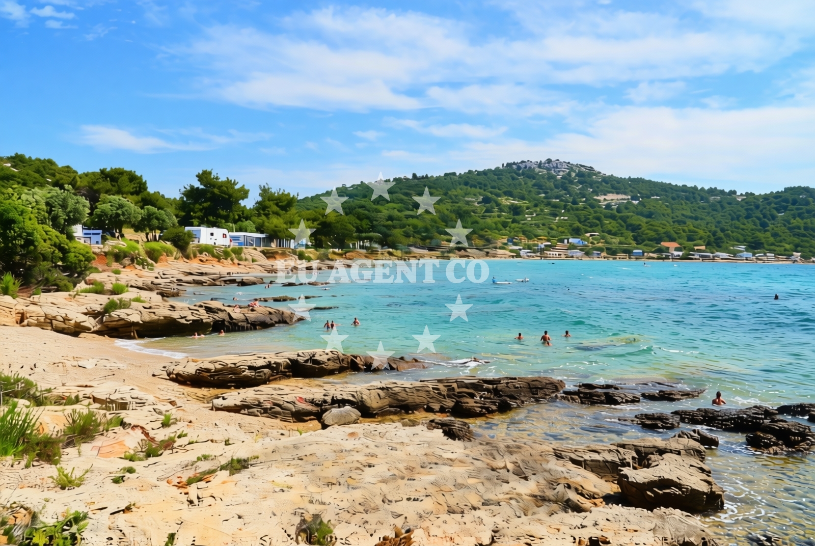 Additional view of Garbinada beach in Uvala Lovišća 1B, Jezera