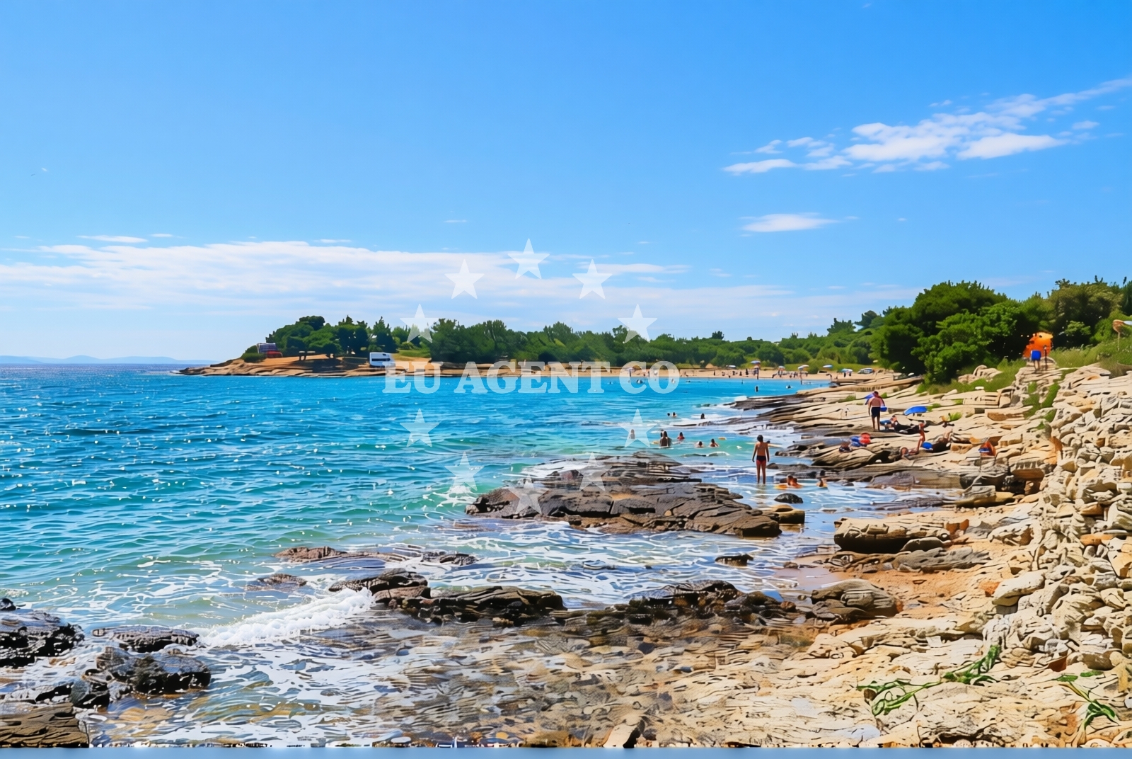 Additional view of Garbinada beach in Uvala Lovišća 1B, Jezera