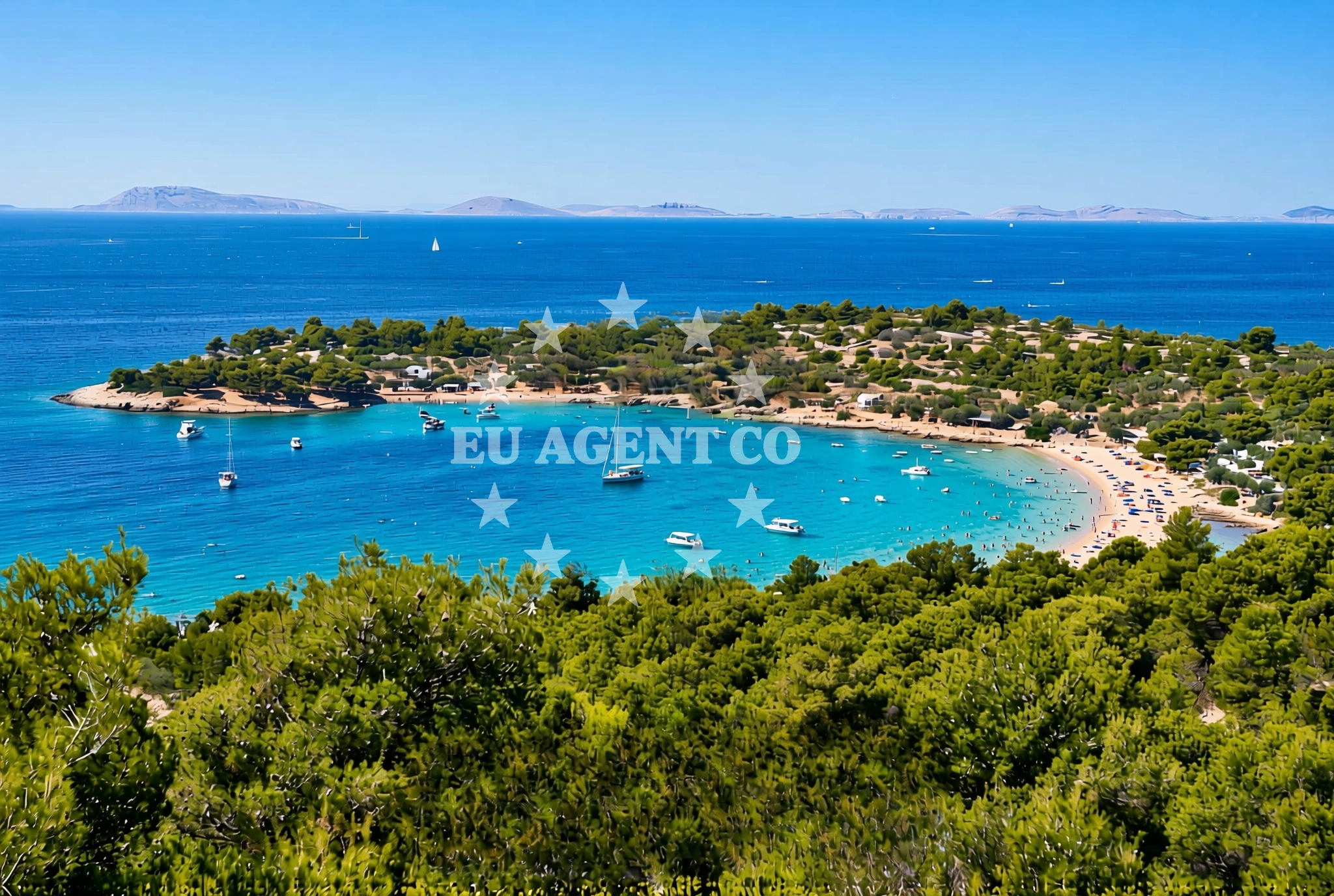 Additional view of Garbinada beach in Uvala Lovišća 1B, Jezera
