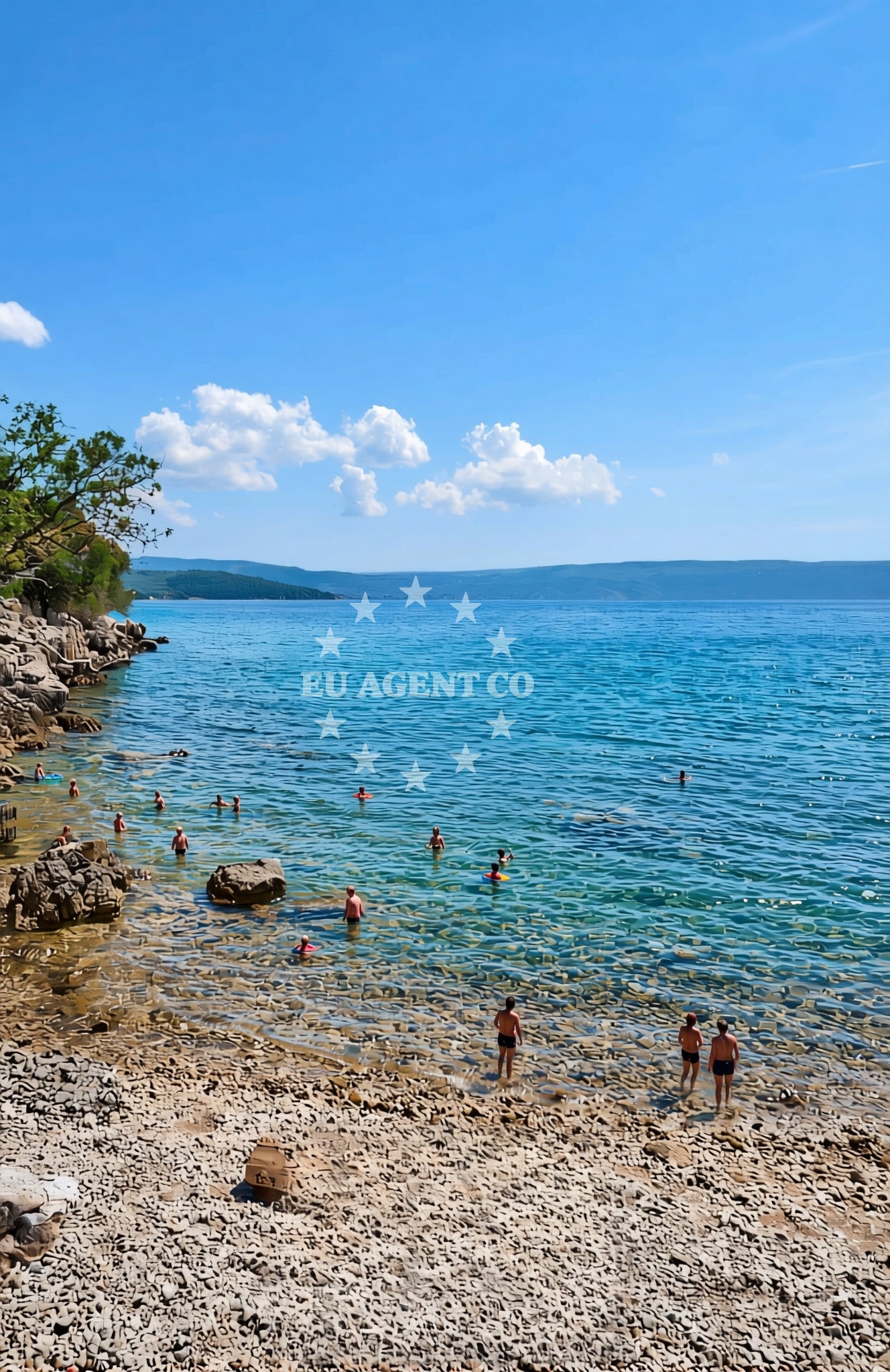 Additional view of Gavza, Cres (Cres) Beach in Gavza
