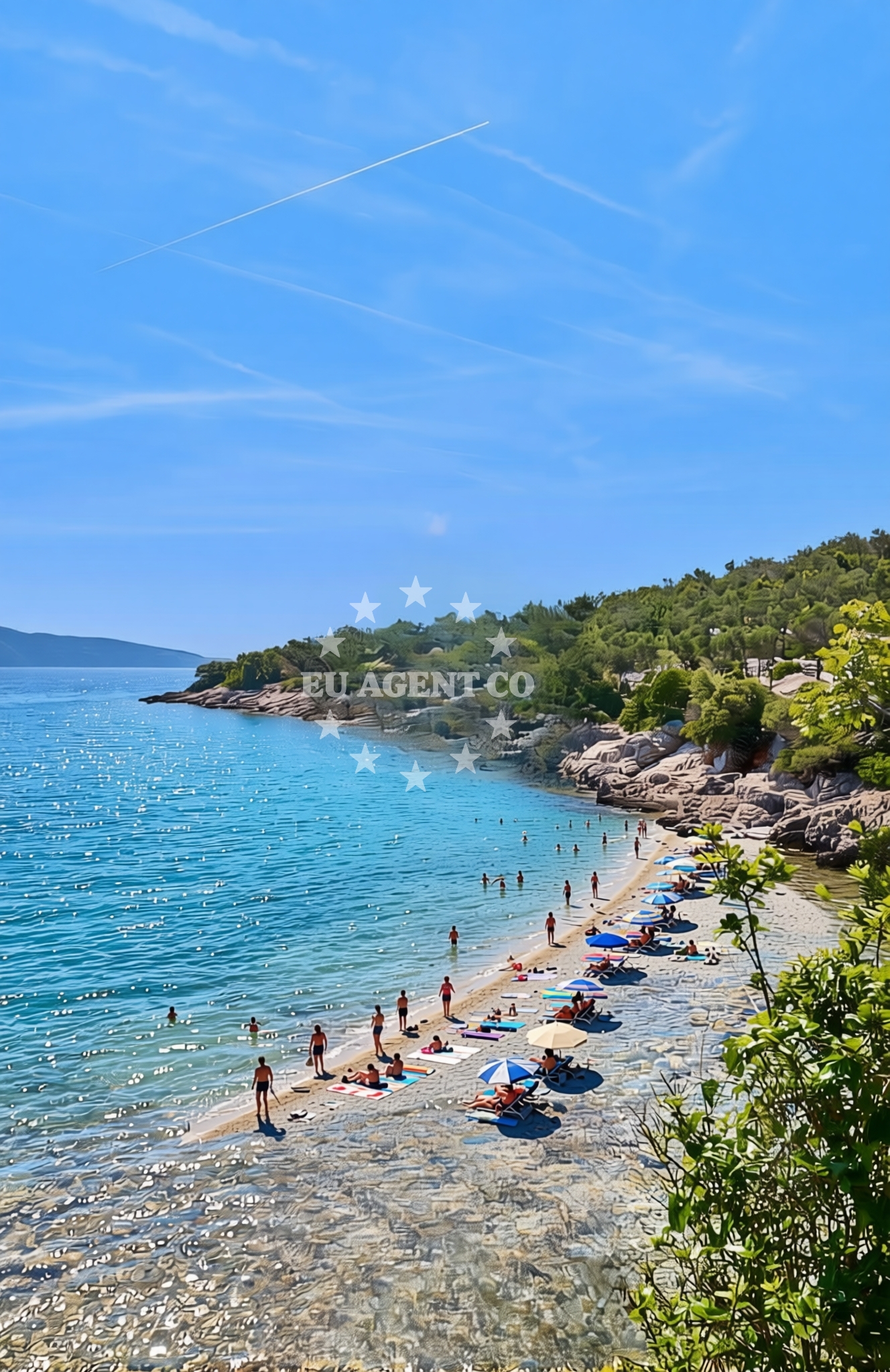 Additional view of Gavza, Cres (Cres) Beach in Gavza