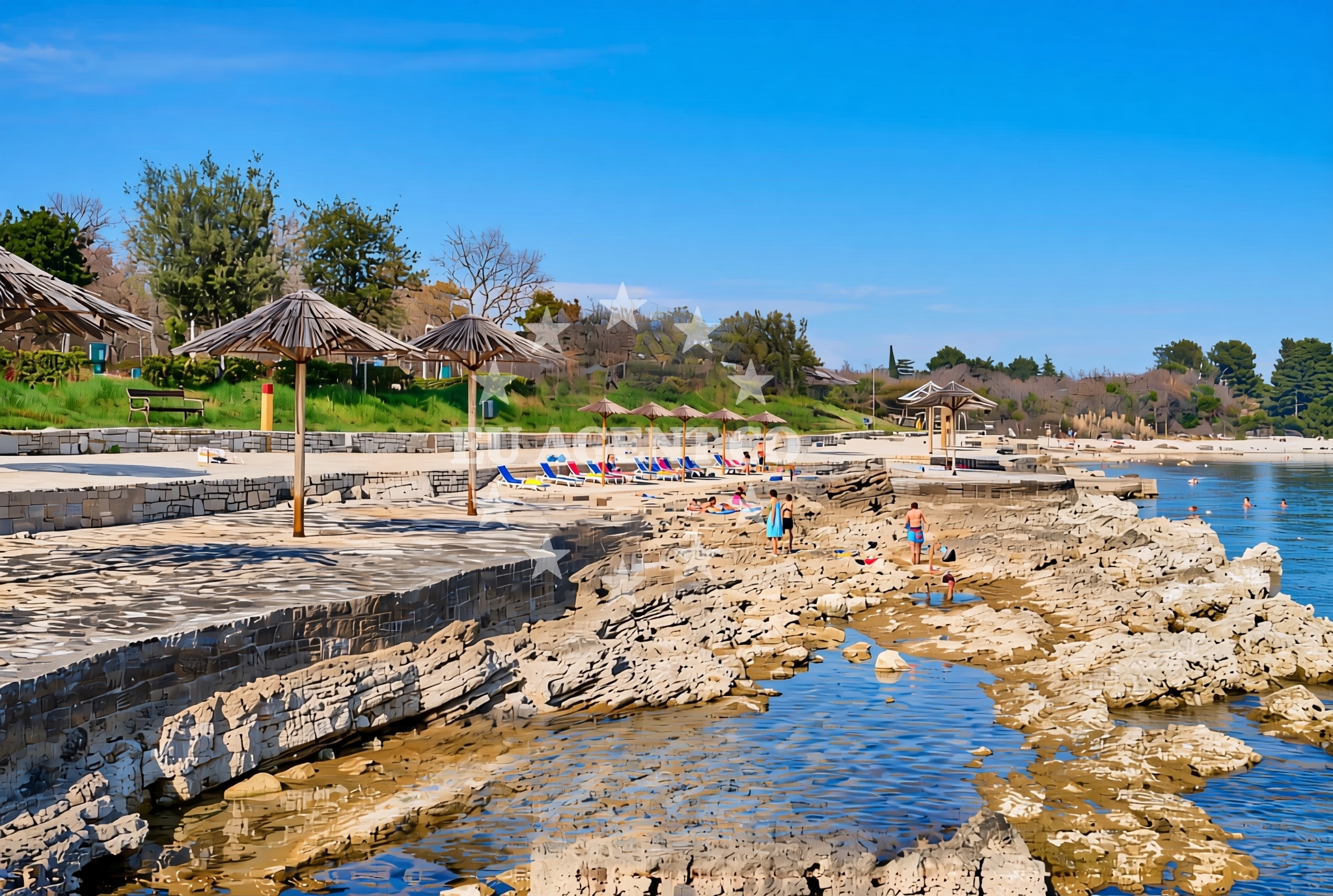 Additional view of Gemo beach in Kolombera 1, Poreč