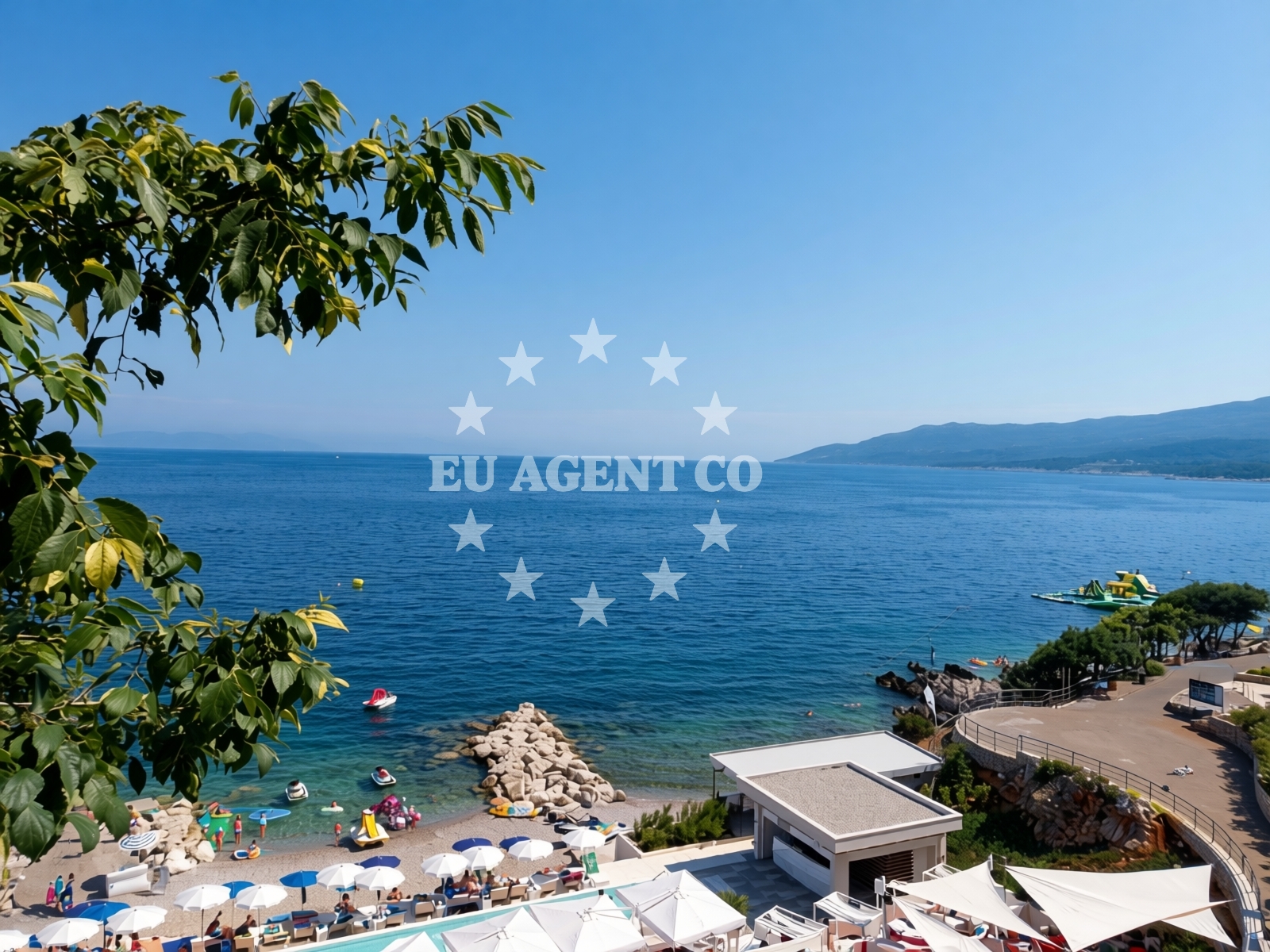 Additional view of Girandella beach in Girandella 7, Rabac