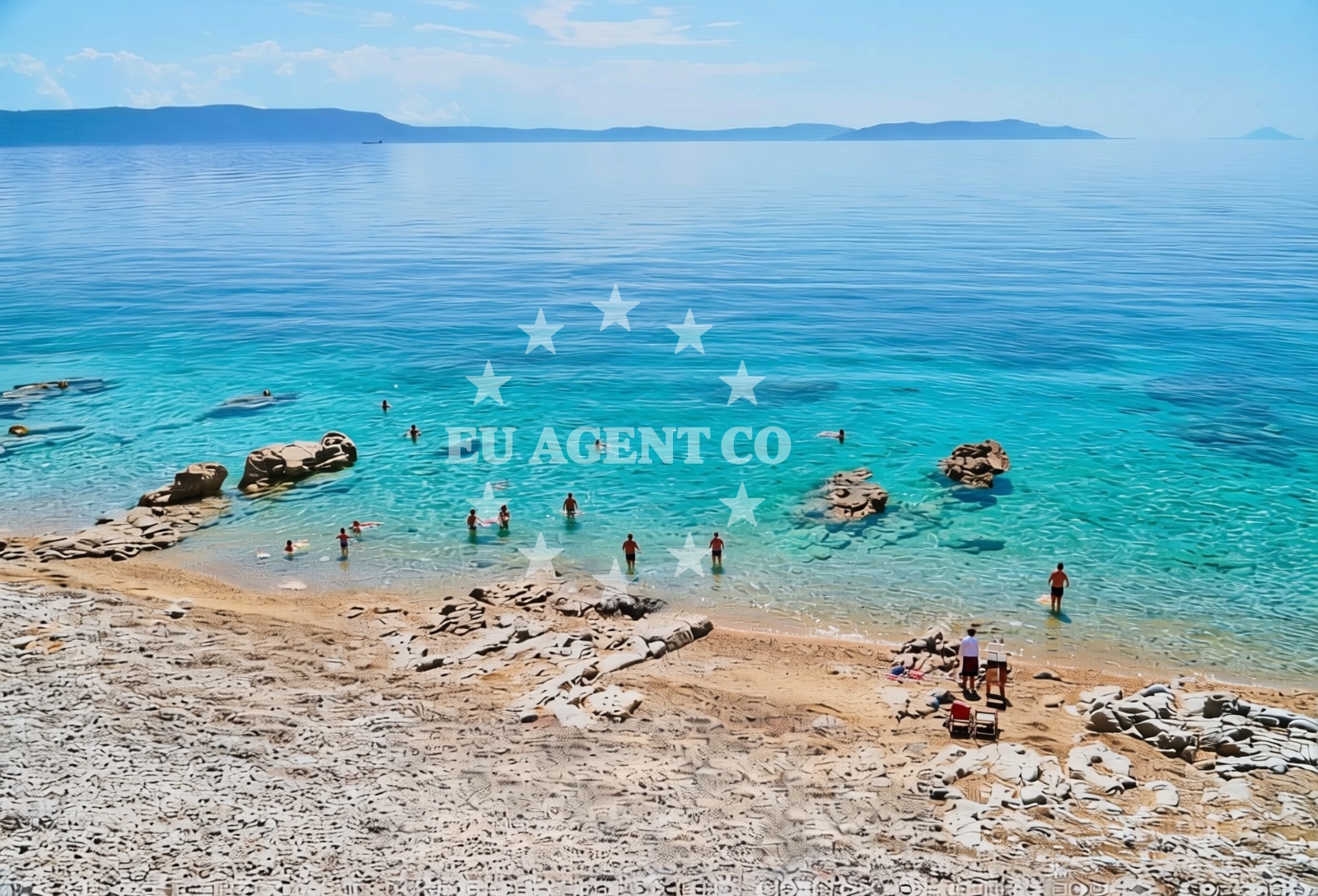 Additional view of Girandella beach in Girandella 7, Rabac