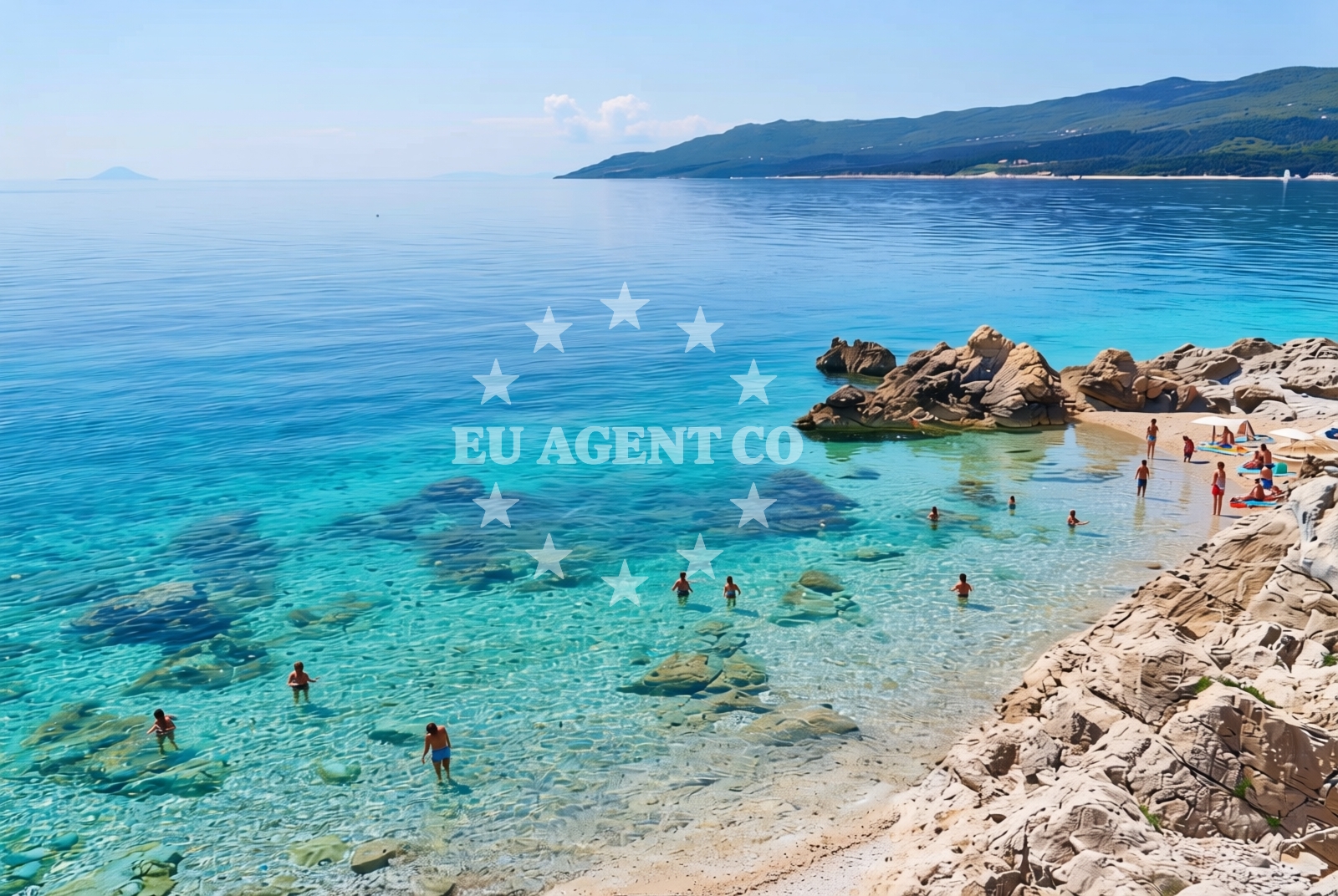 Additional view of Girandella beach in Girandella 7, Rabac