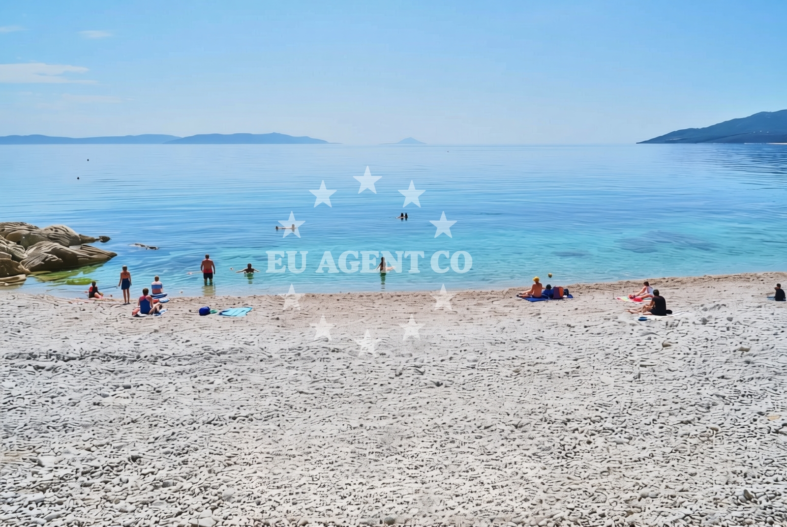 Additional view of Girandella beach in Girandella 7, Rabac