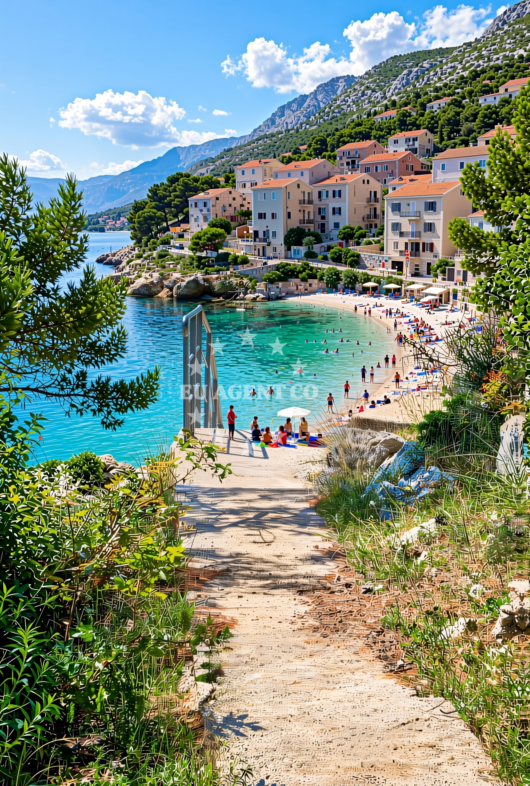 Additional view of Girandella beach in Girandella 7, Rabac