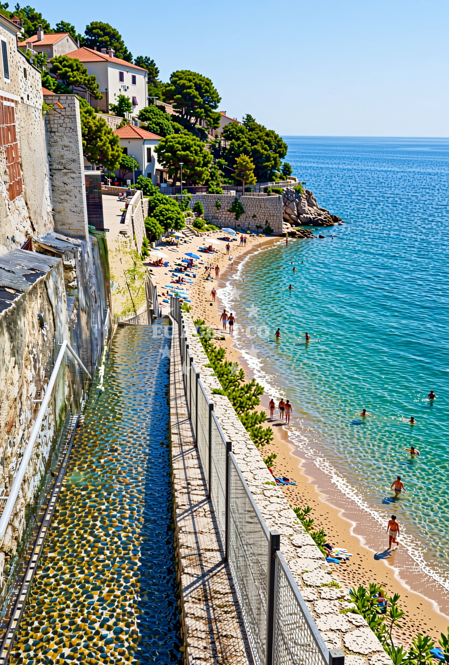 Additional view of Glavanovo beach in Šetalište XIII divizije 54,3.kat br.14, Rijeka