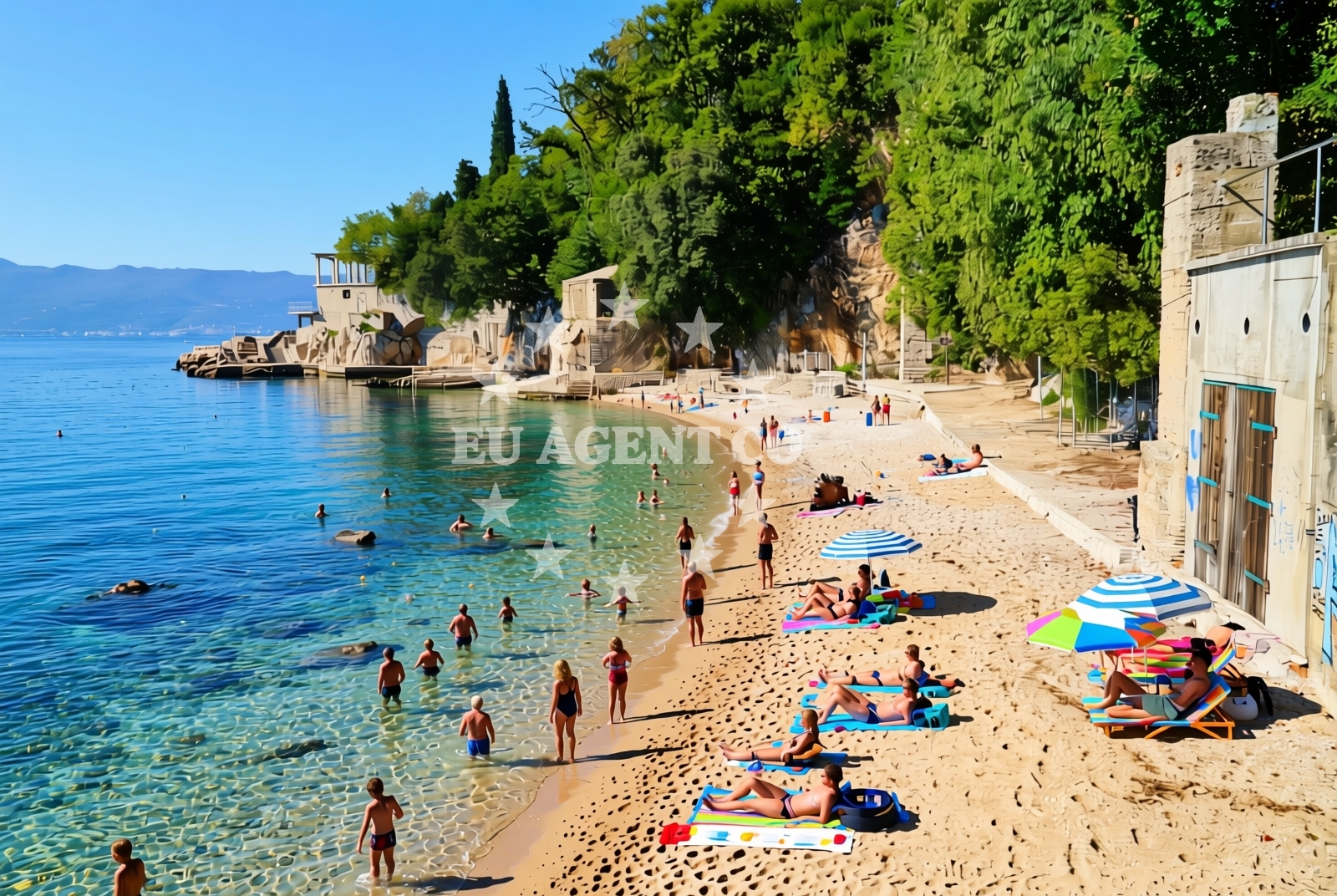 Additional view of Glavanovo beach in Šetalište XIII divizije 54,3.kat br.14, Rijeka