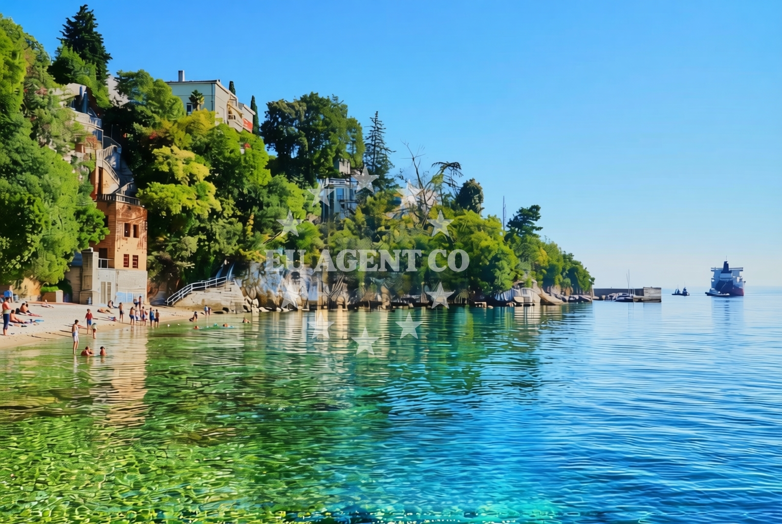 Additional view of Glavanovo beach in Šetalište XIII divizije 54,3.kat br.14, Rijeka