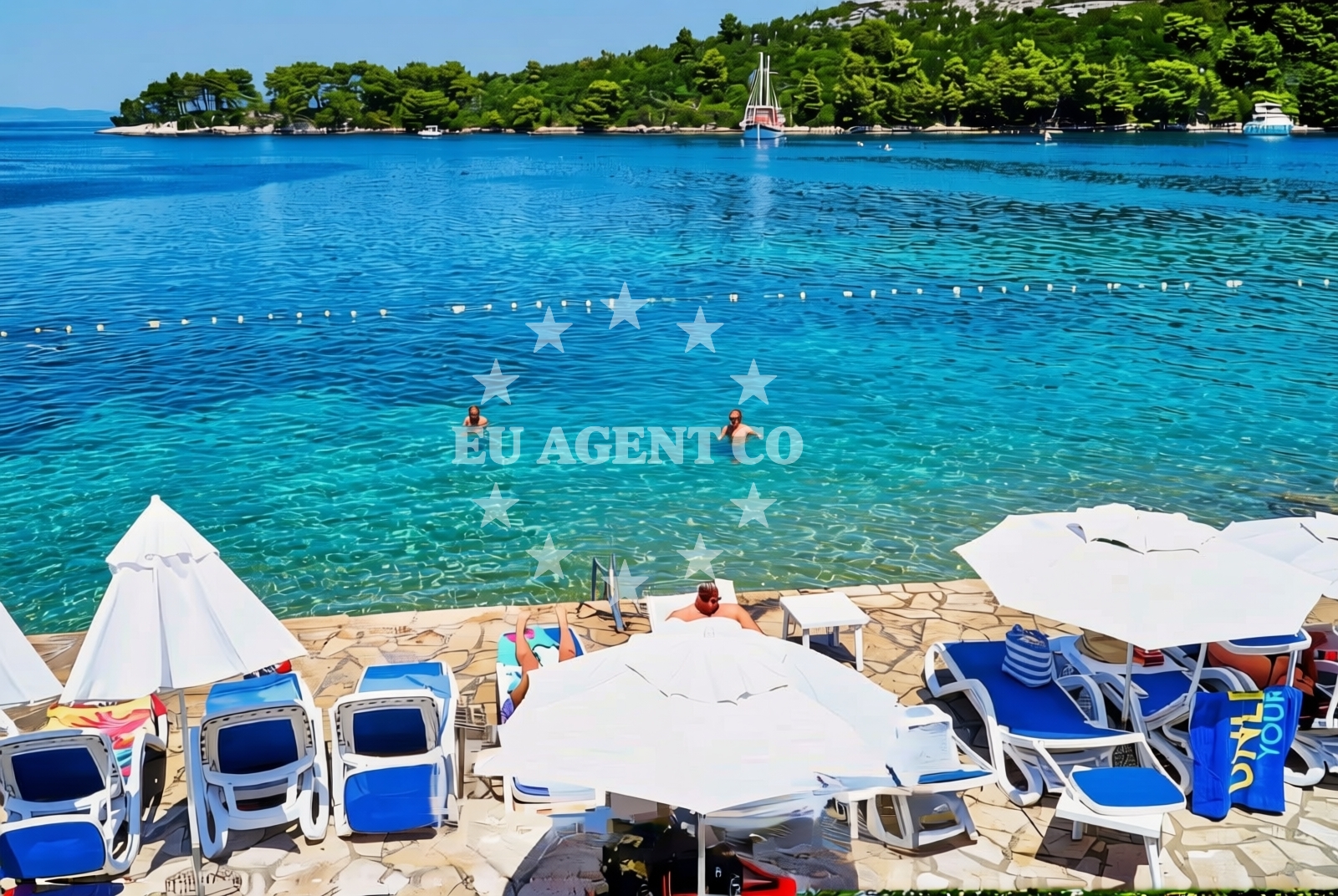 Beach facilities and surroundings at Glavat: beaches and coves in Glavat