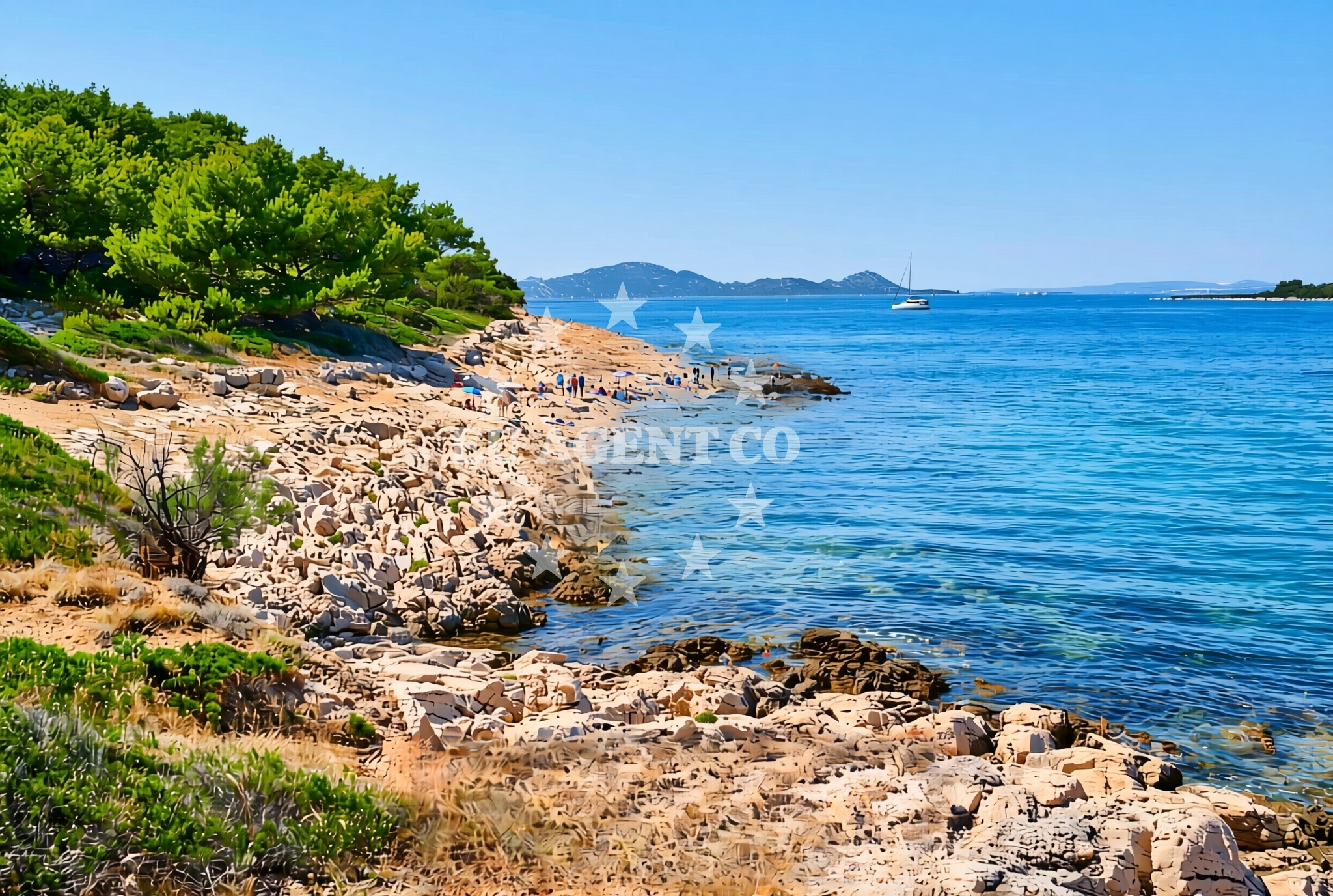 Additional view of Glavičina, Vrgada (Vrgada) Beach in Glavičina