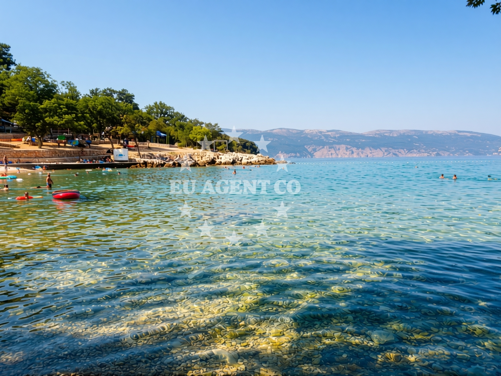 Additional view of Glavotok camp beach in Glavotok 4, Krk