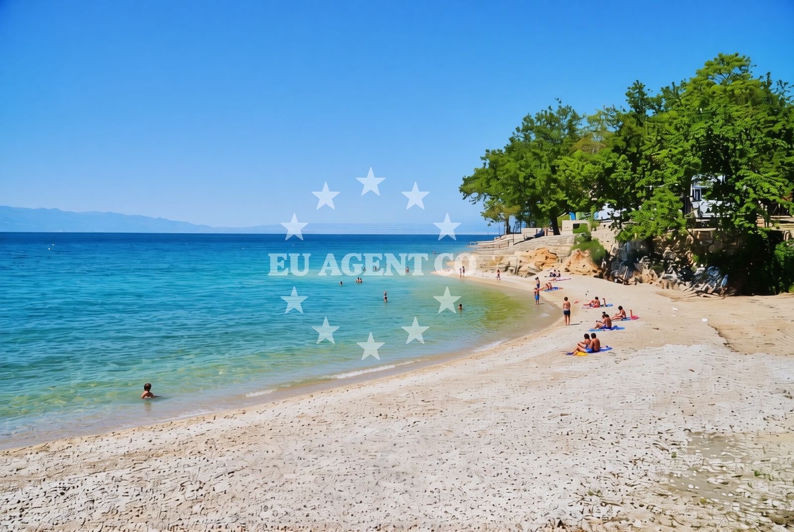 Additional view of Glavotok camp beach in Glavotok 4, Krk