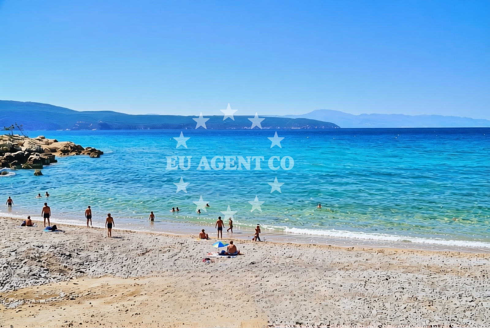 Additional view of Glavotok camp beach in Glavotok 4, Krk