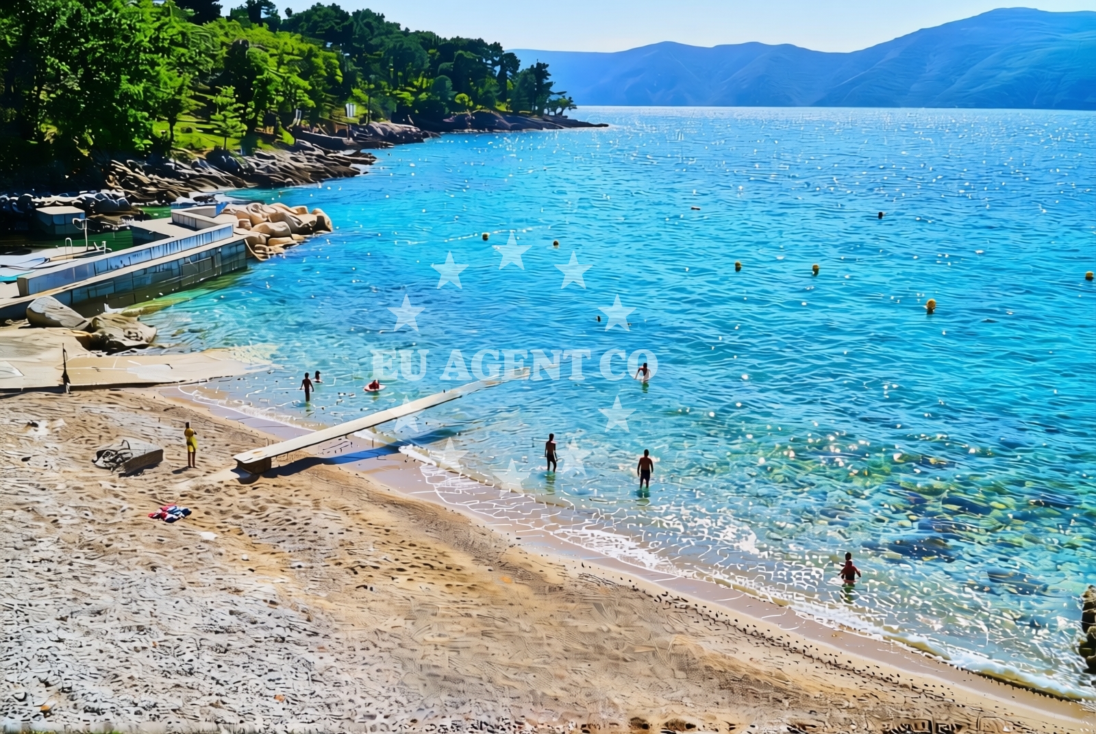 Additional view of Glavotok Port Beach in Glavotok 4, Krk
