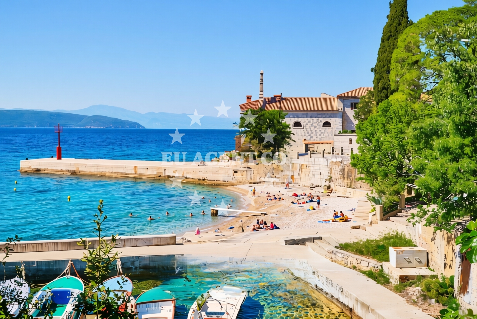 Additional view of Glavotok Port Beach in Glavotok 4, Krk