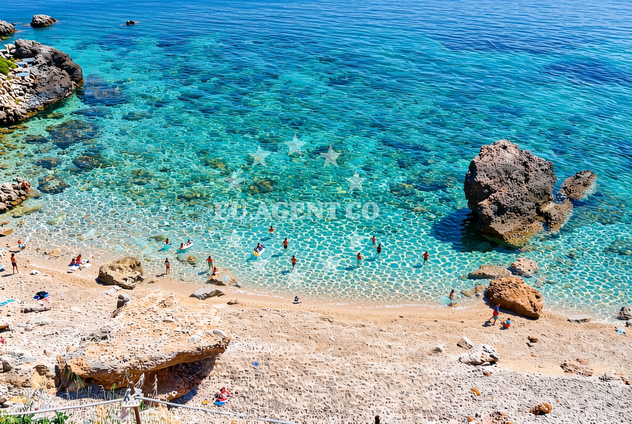 Overview of Gnjila, Gromin Dolac (Hvar) Beach in Gnjila