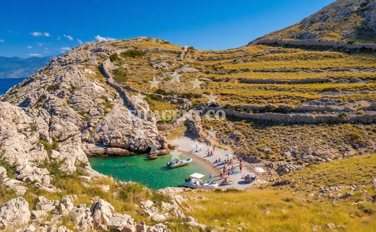 Additional view of Gnjilova beach in Ribarska 41, Baška