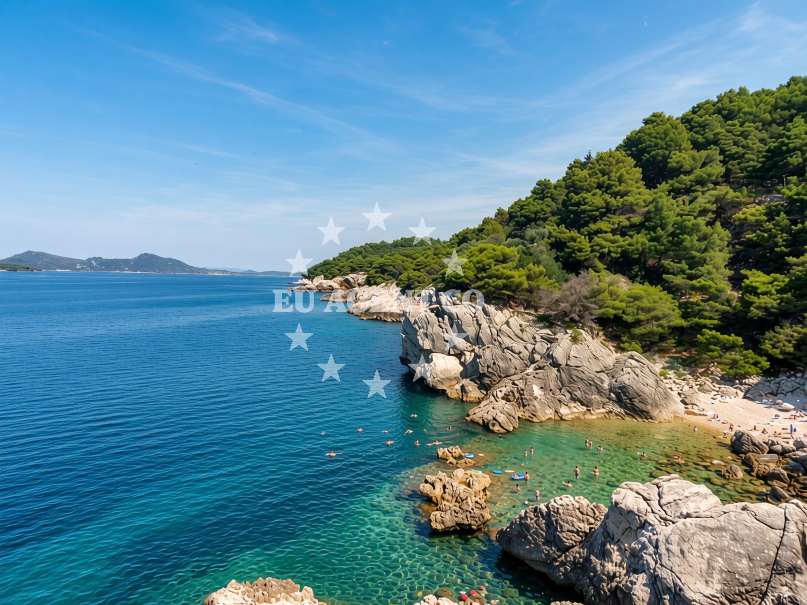 Additional view of Gof beach in Na Batu 4 (Zaton Veliki), Zaton