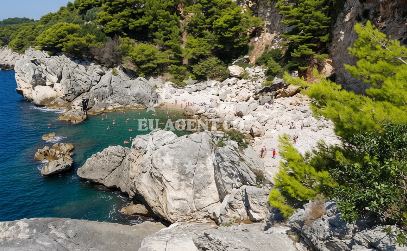 Additional view of Gof beach in Na Batu 4 (Zaton Veliki), Zaton